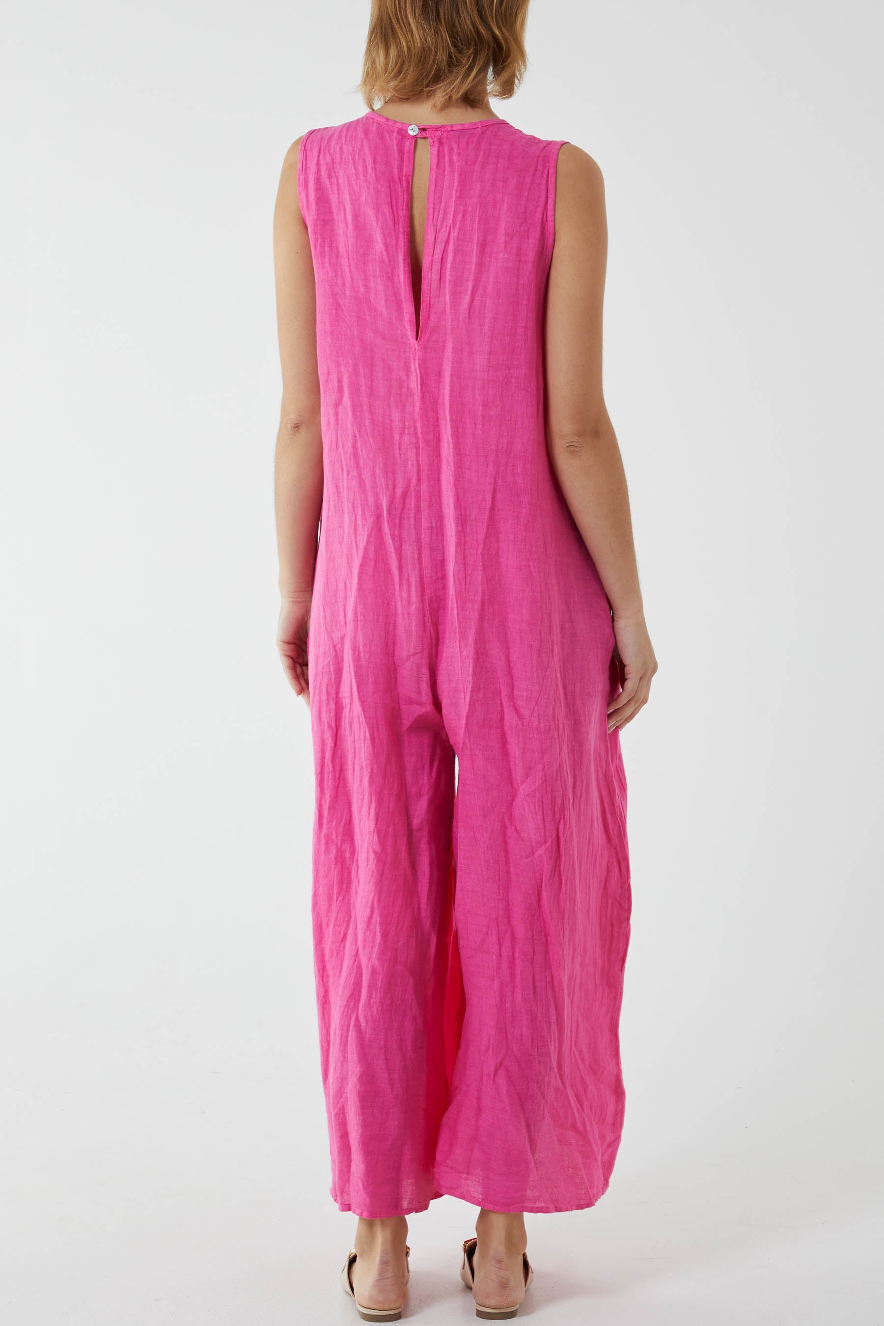 Linen Sleeveless Jumpsuit Jumpsuit WearAll