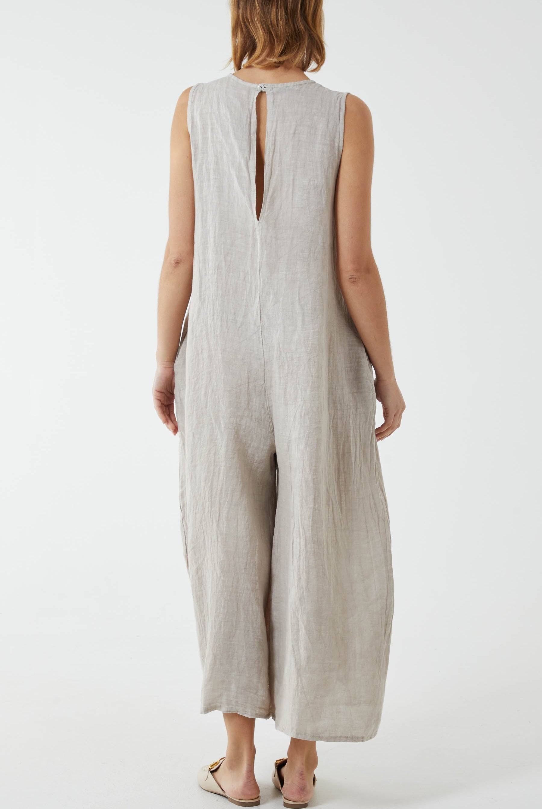 Linen Sleeveless Jumpsuit Jumpsuit WearAll