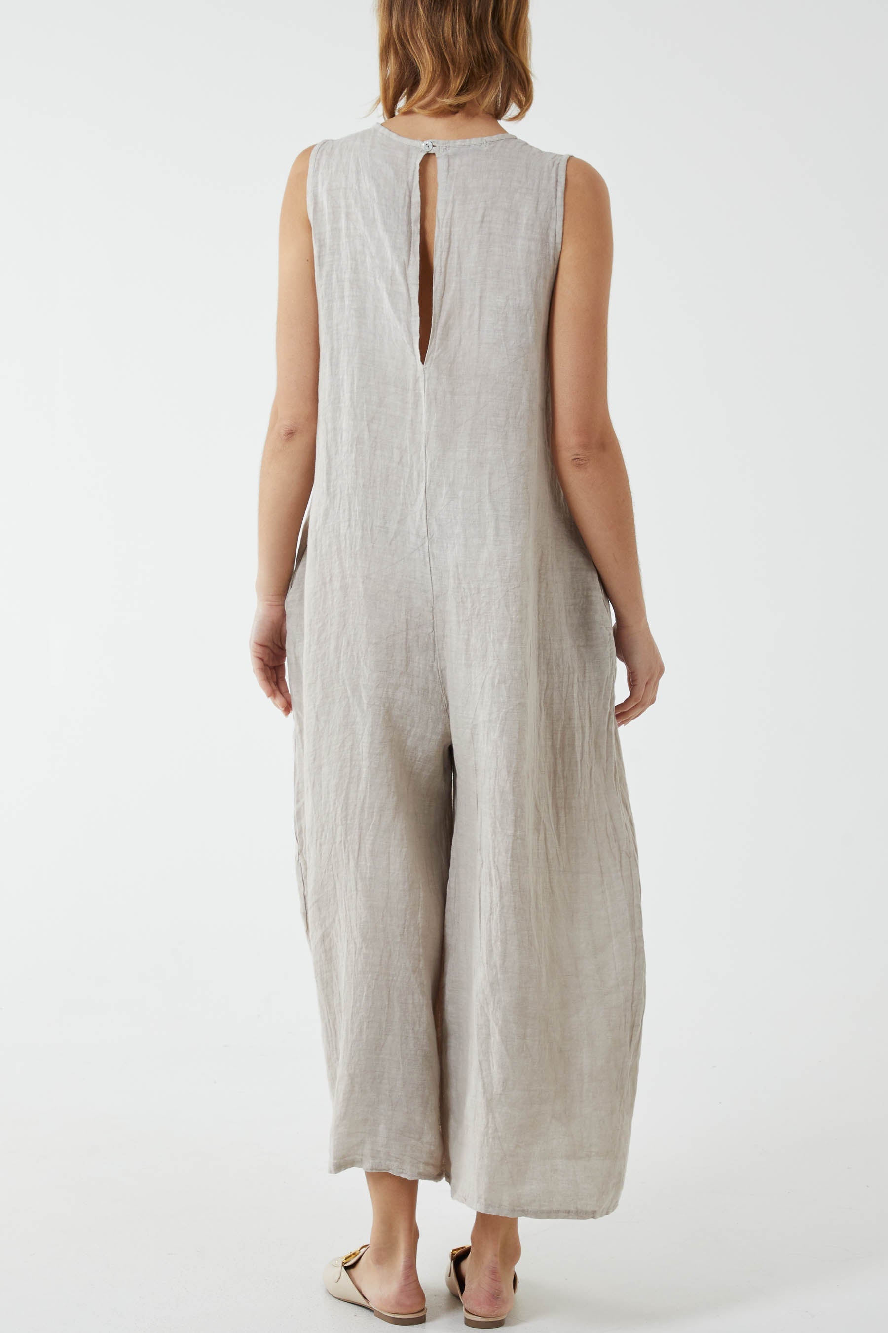 Linen Sleeveless Jumpsuit Jumpsuit WearAll