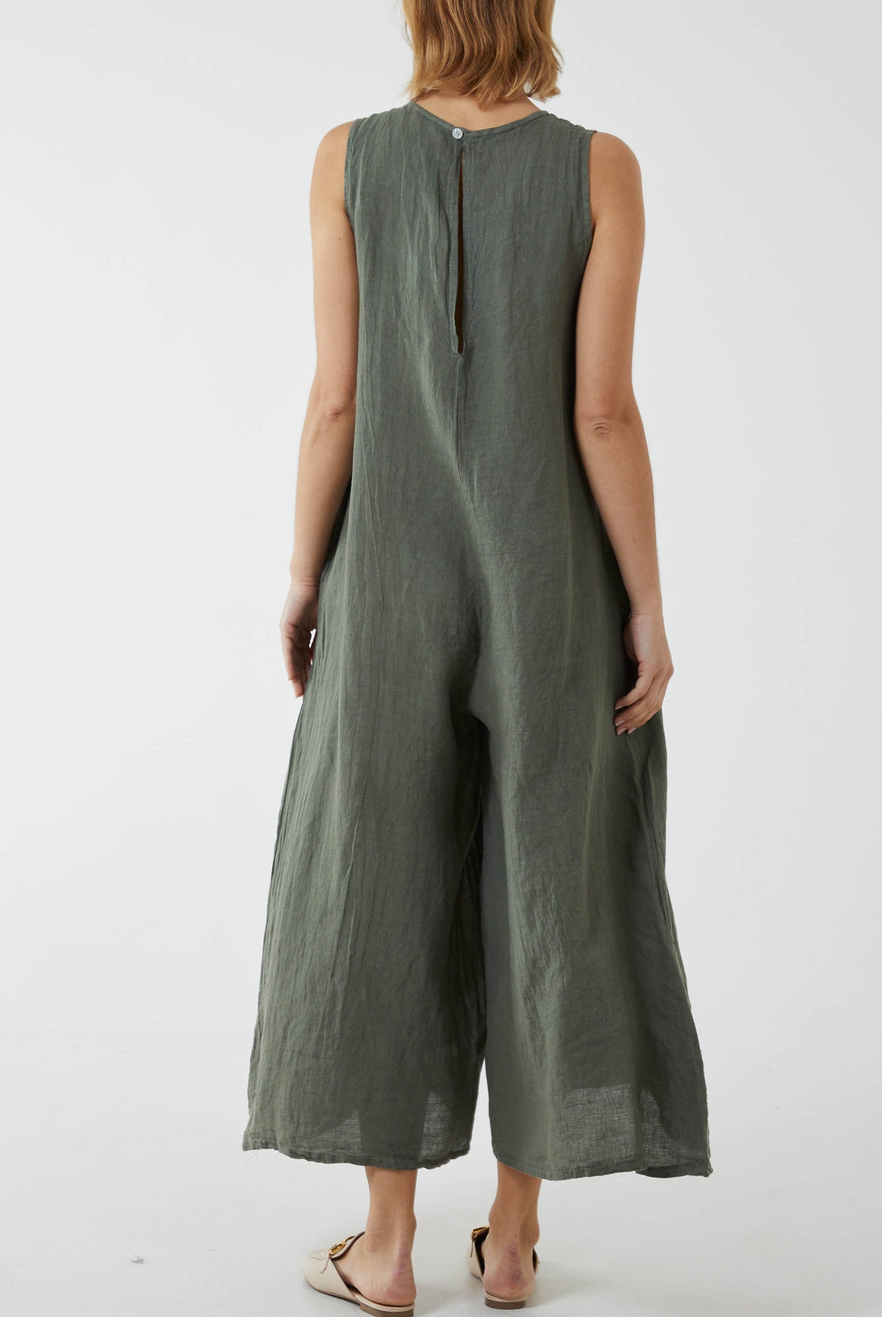 Linen Sleeveless Jumpsuit Jumpsuit WearAll