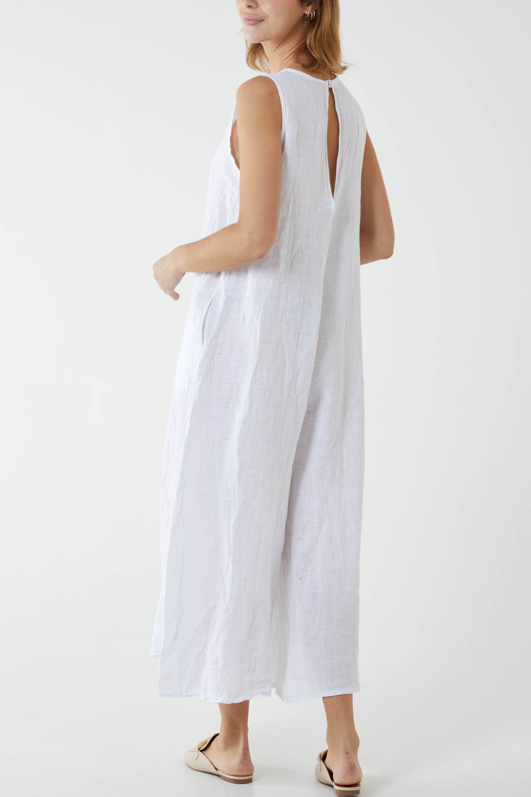 Linen Sleeveless Jumpsuit Jumpsuit WearAll