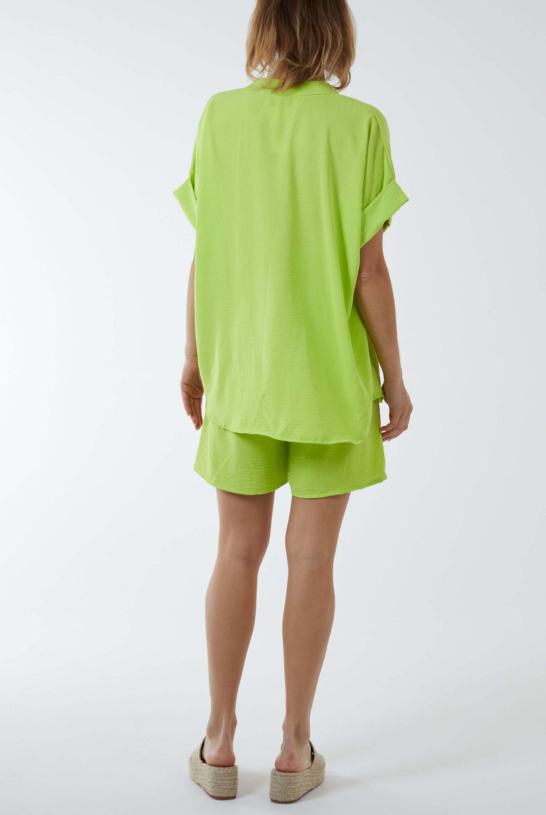 V-Neck Top and Shorts Co-Ord Set Co-Ords WearAll