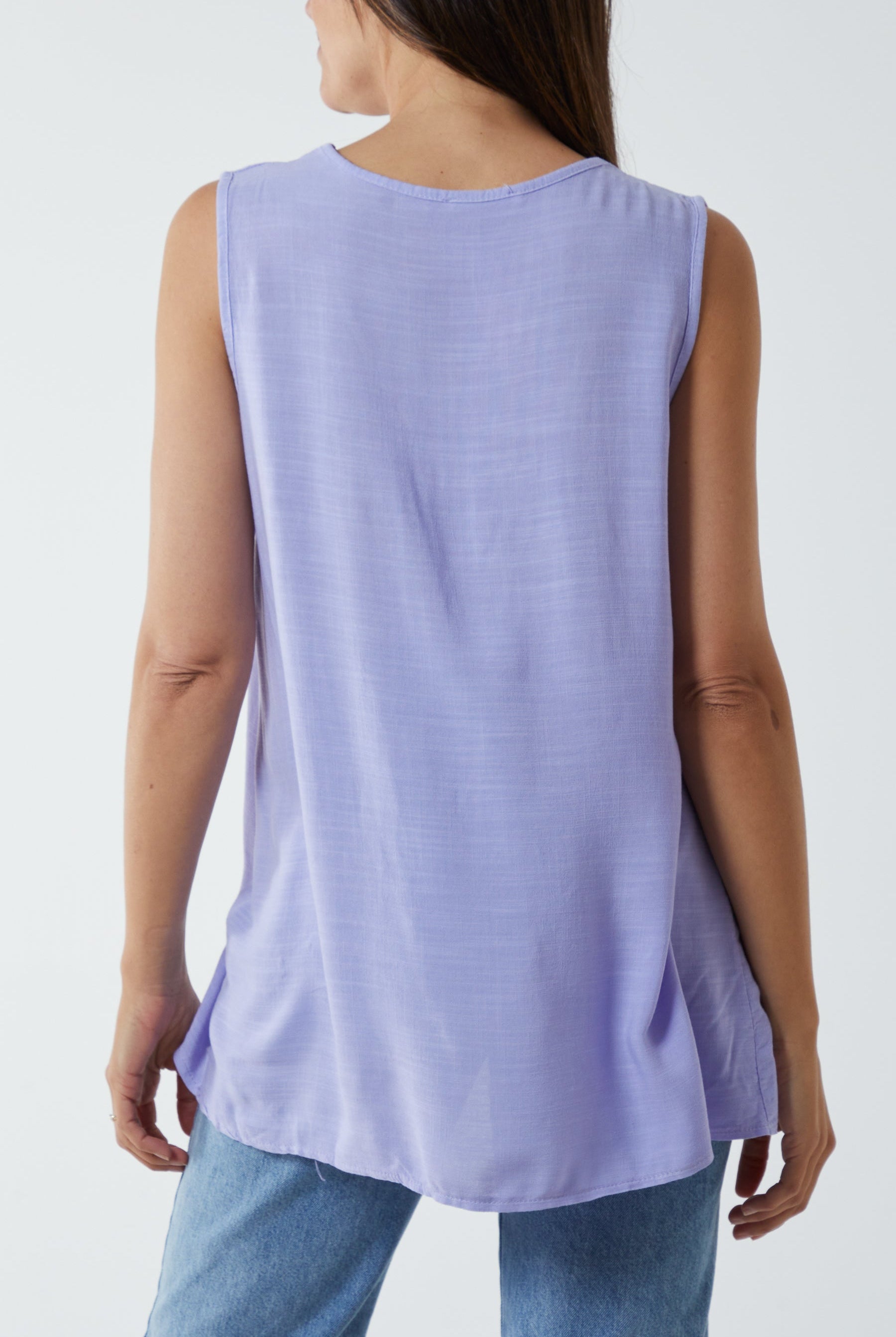 Kiwi Collar Satin Trim Vest TOPMF2 WearAll