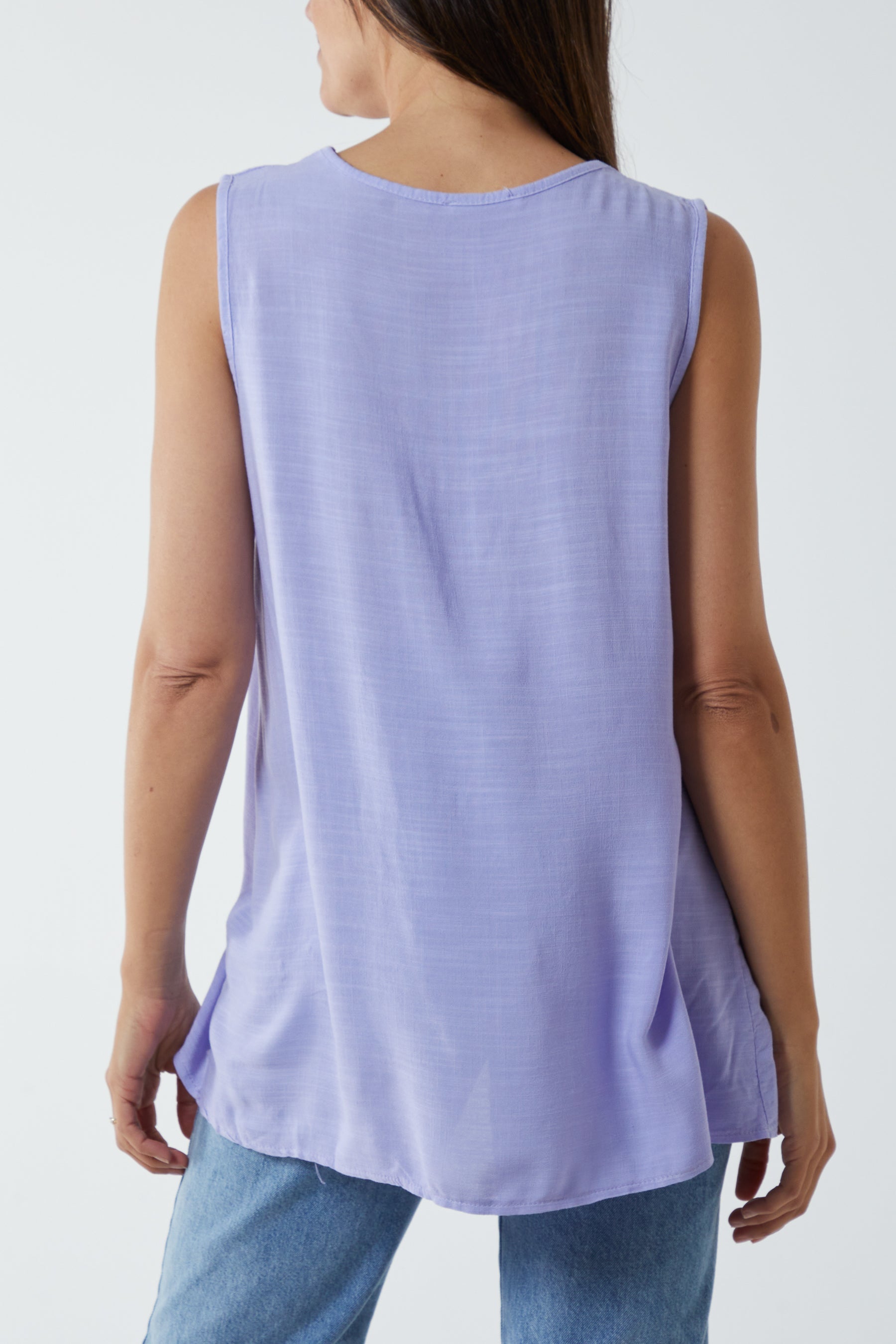 Kiwi Collar Satin Trim Vest TOPMF2 WearAll