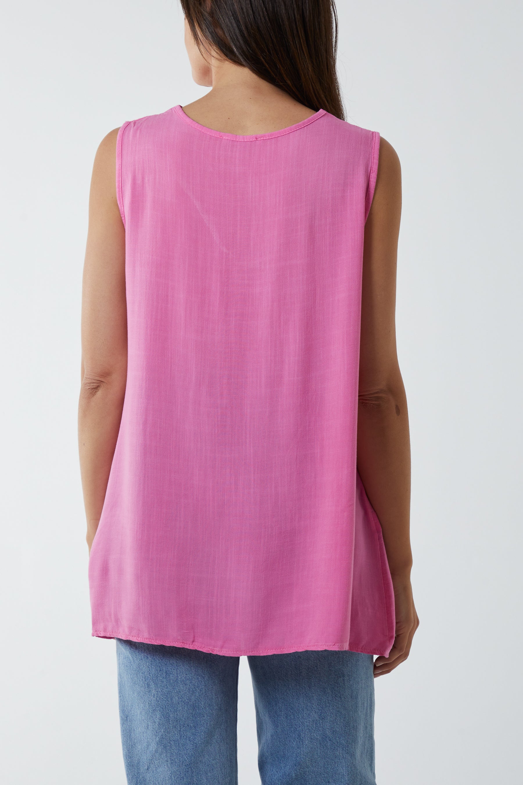 Kiwi Collar Satin Trim Vest TOPMF2 WearAll