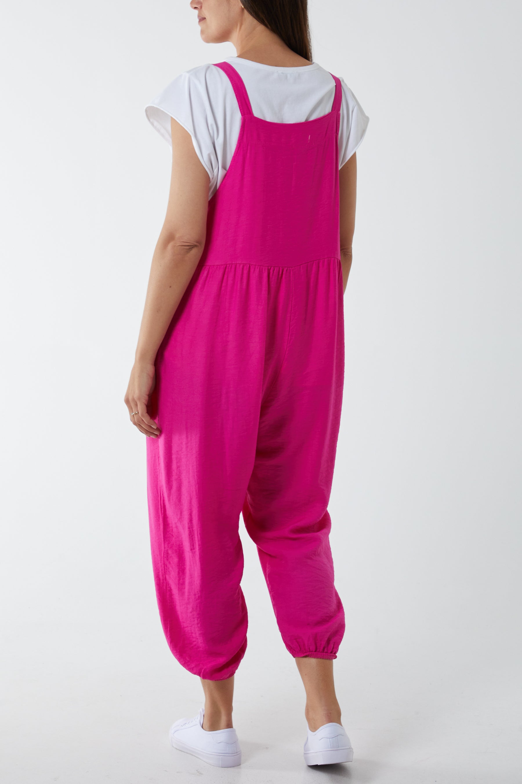 Pocket Crepe Satin Dungarees Dungarees WearAll