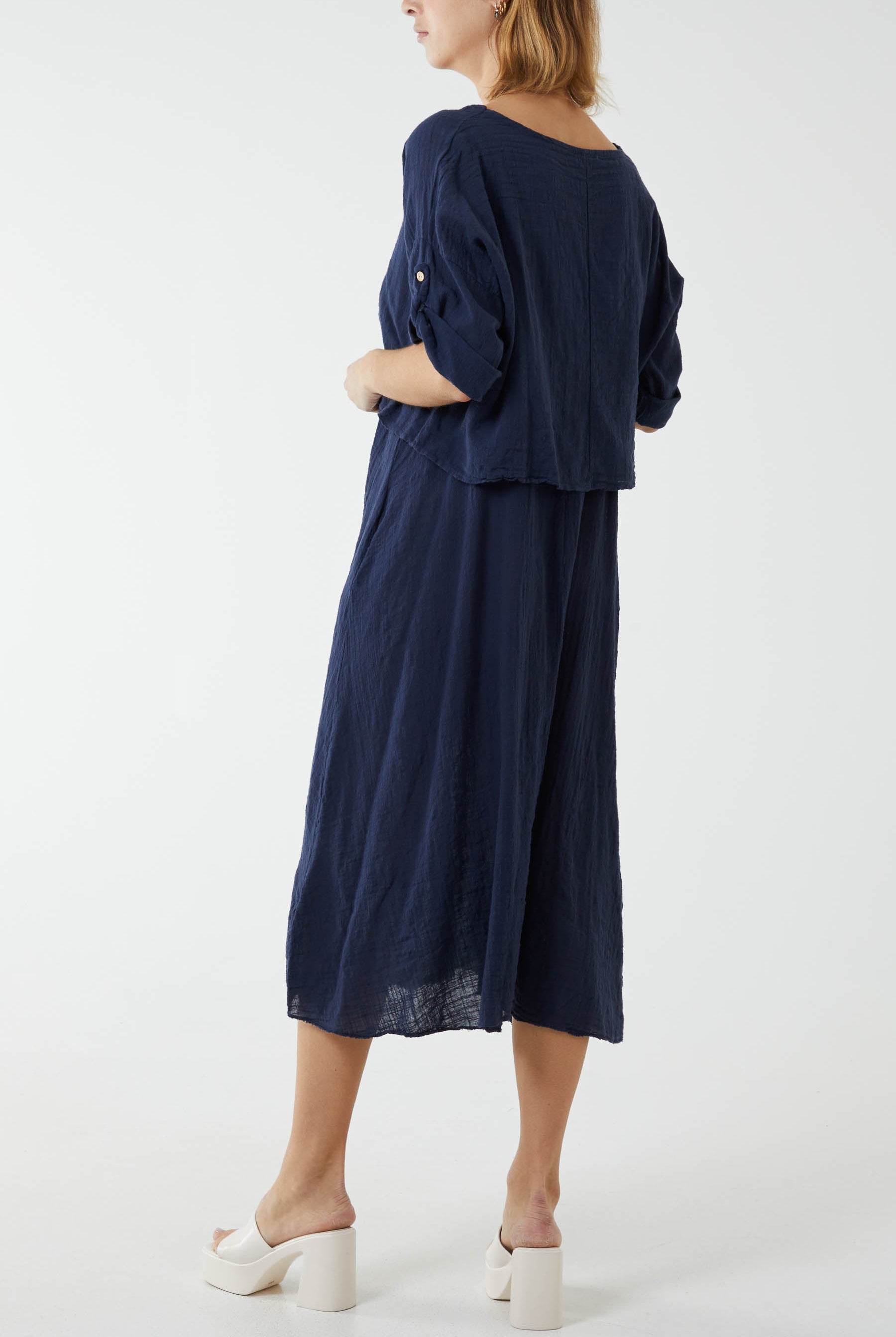 Cami Dress with Crop T Shirt Overlay Co-Ords WearAll