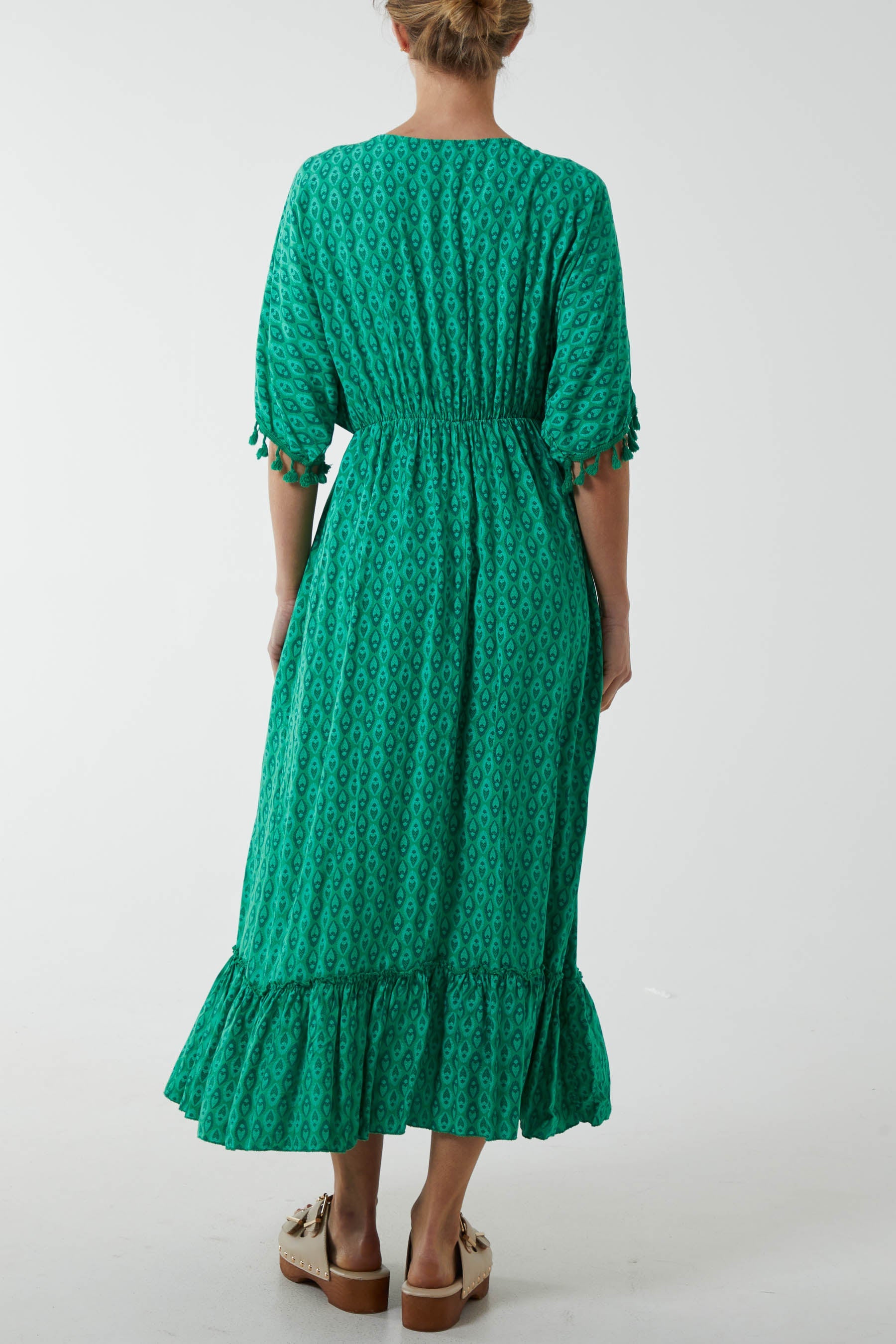 Mosaic Print Tassel Dress Dresses WearAll