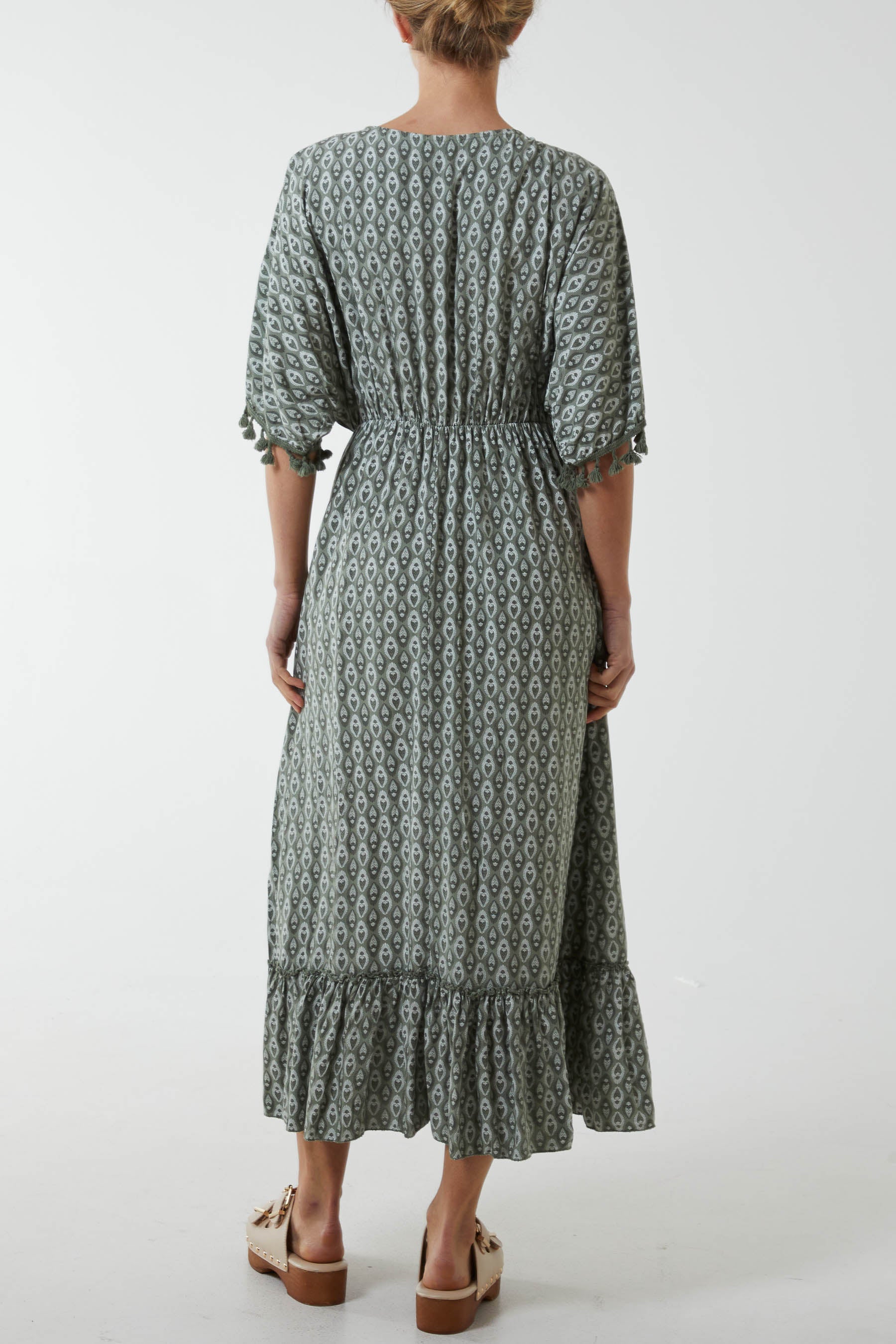 Mosaic Print Tassel Dress Dresses WearAll