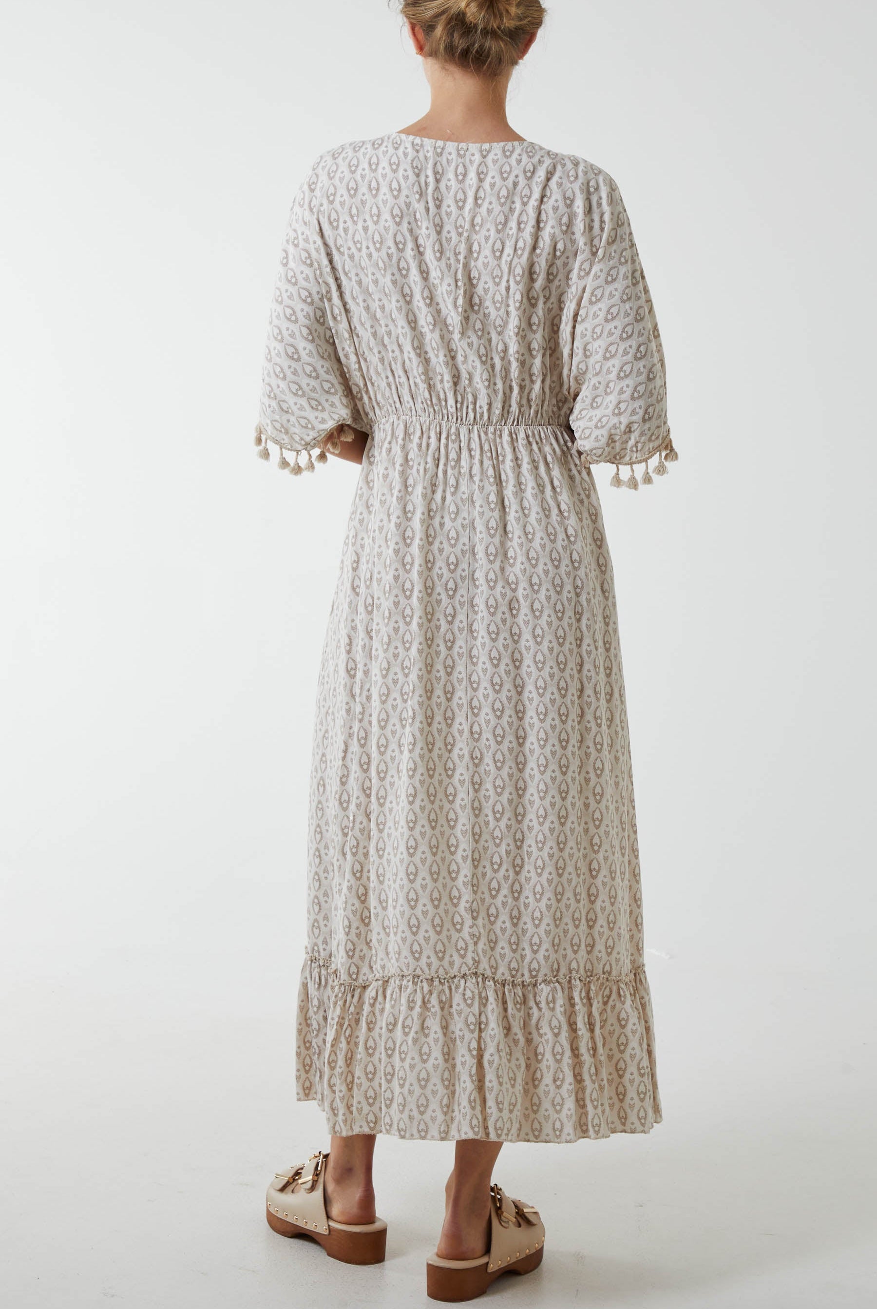 Mosaic Print Tassel Dress Dresses WearAll