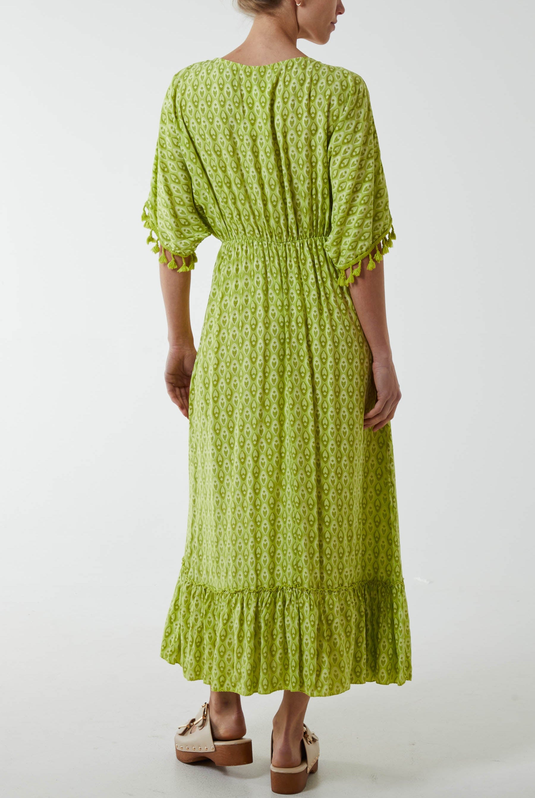 Mosaic Print Tassel Dress Dresses WearAll