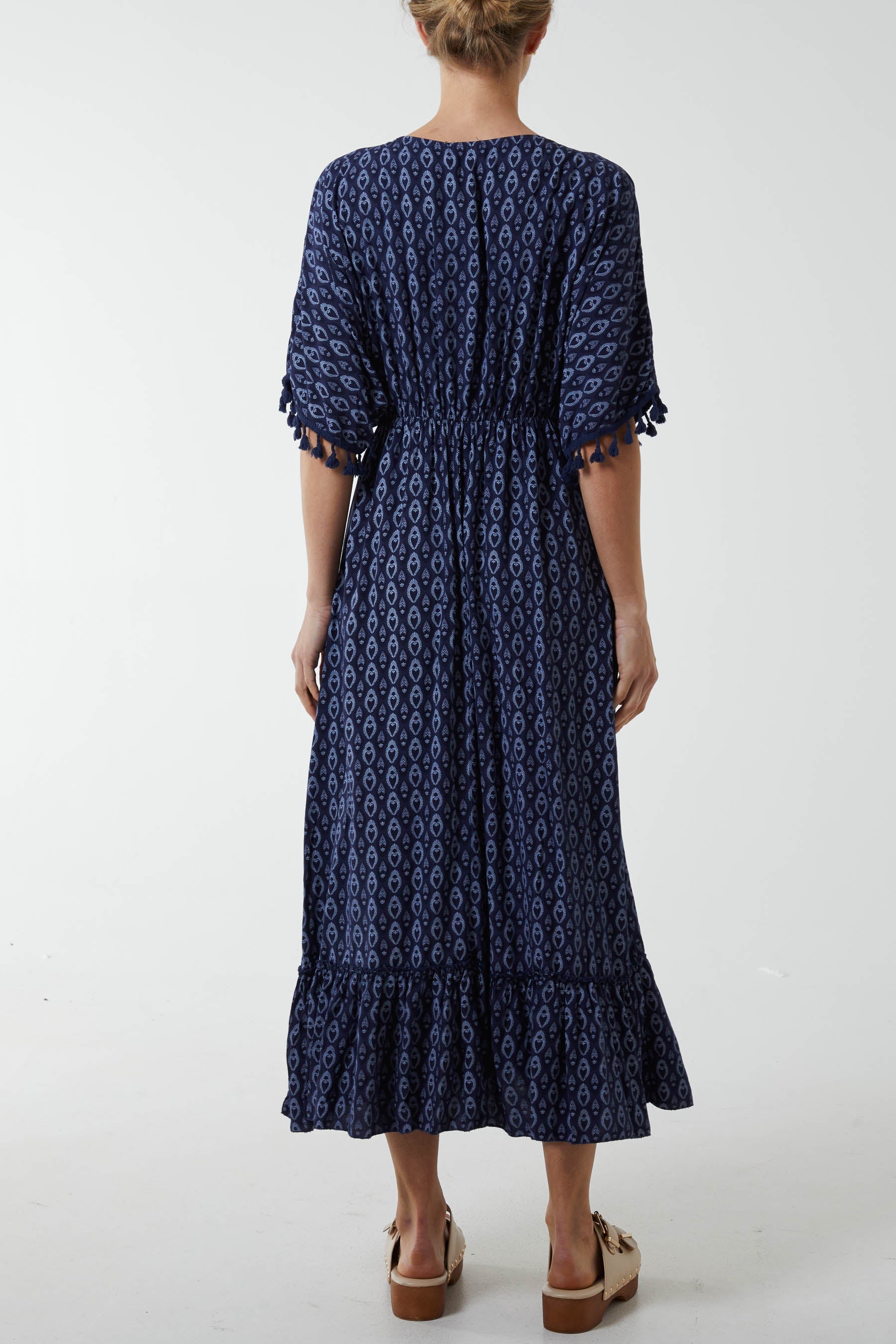 Mosaic Print Tassel Dress Dresses WearAll