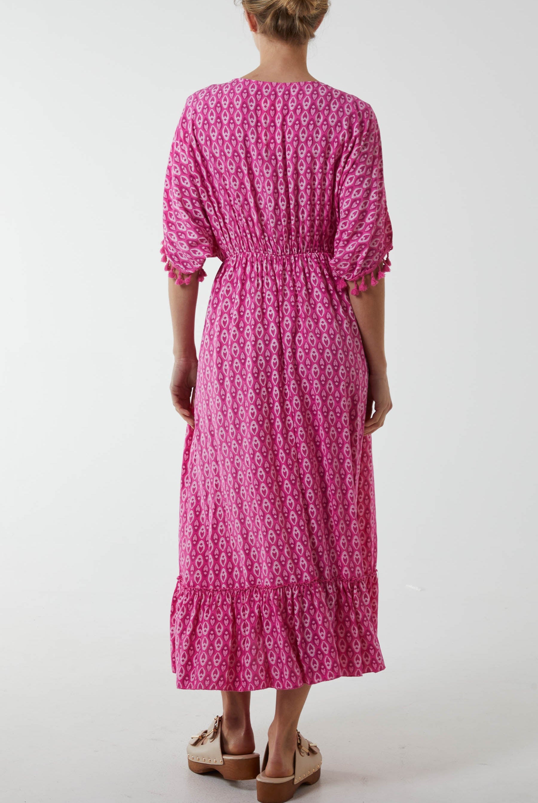 Mosaic Print Tassel Dress Dresses WearAll