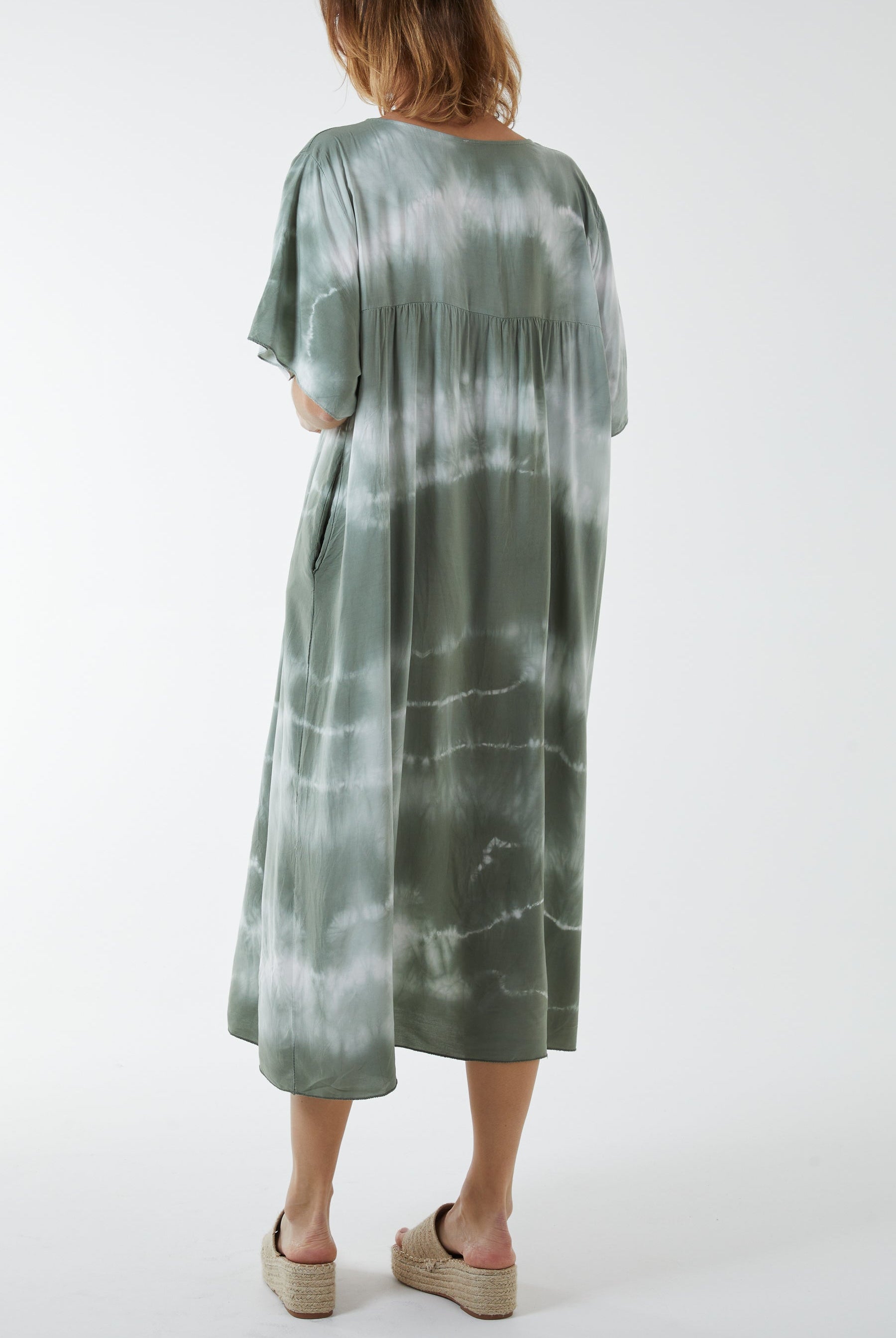 V-Neck Tie Dye Maxi Dress Dresses WearAll