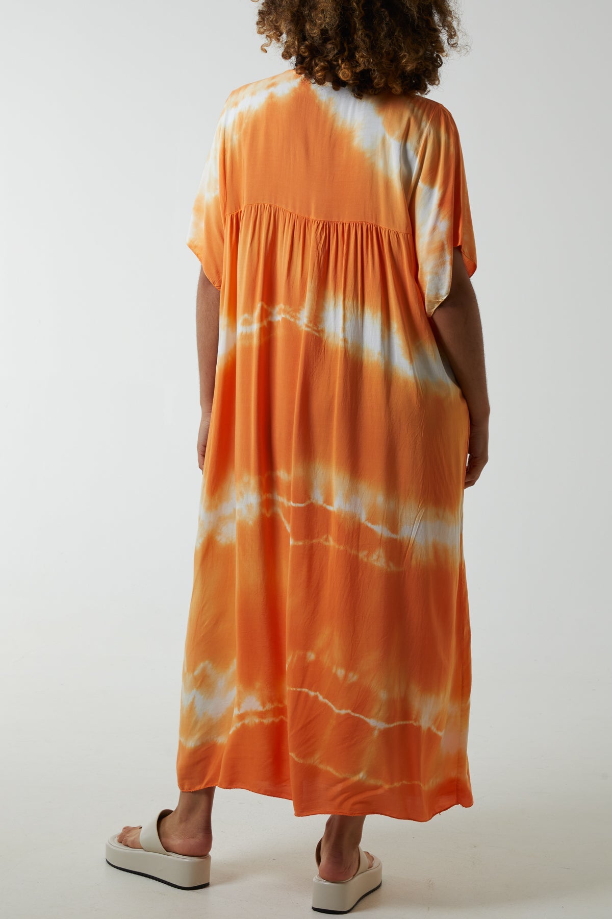 V-Neck Tie Dye Maxi Dress Dresses WearAll