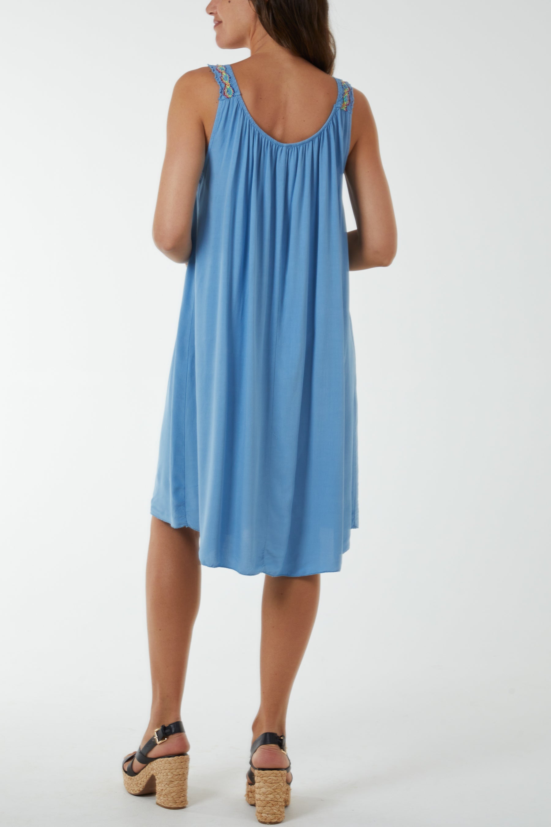 Crochet Strap Mini Dress Dresses WearAll