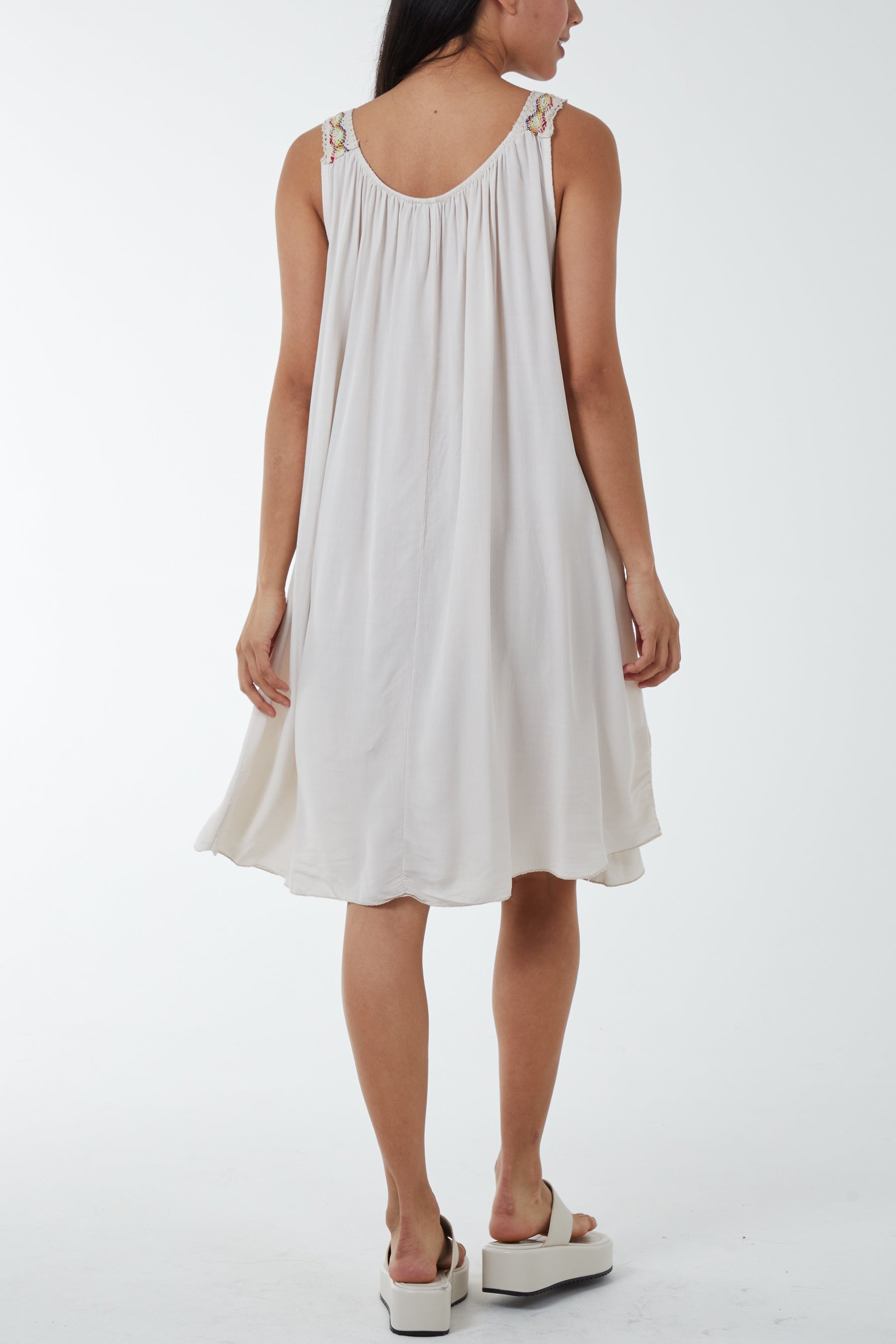 Crochet Strap Mini Dress Dresses WearAll