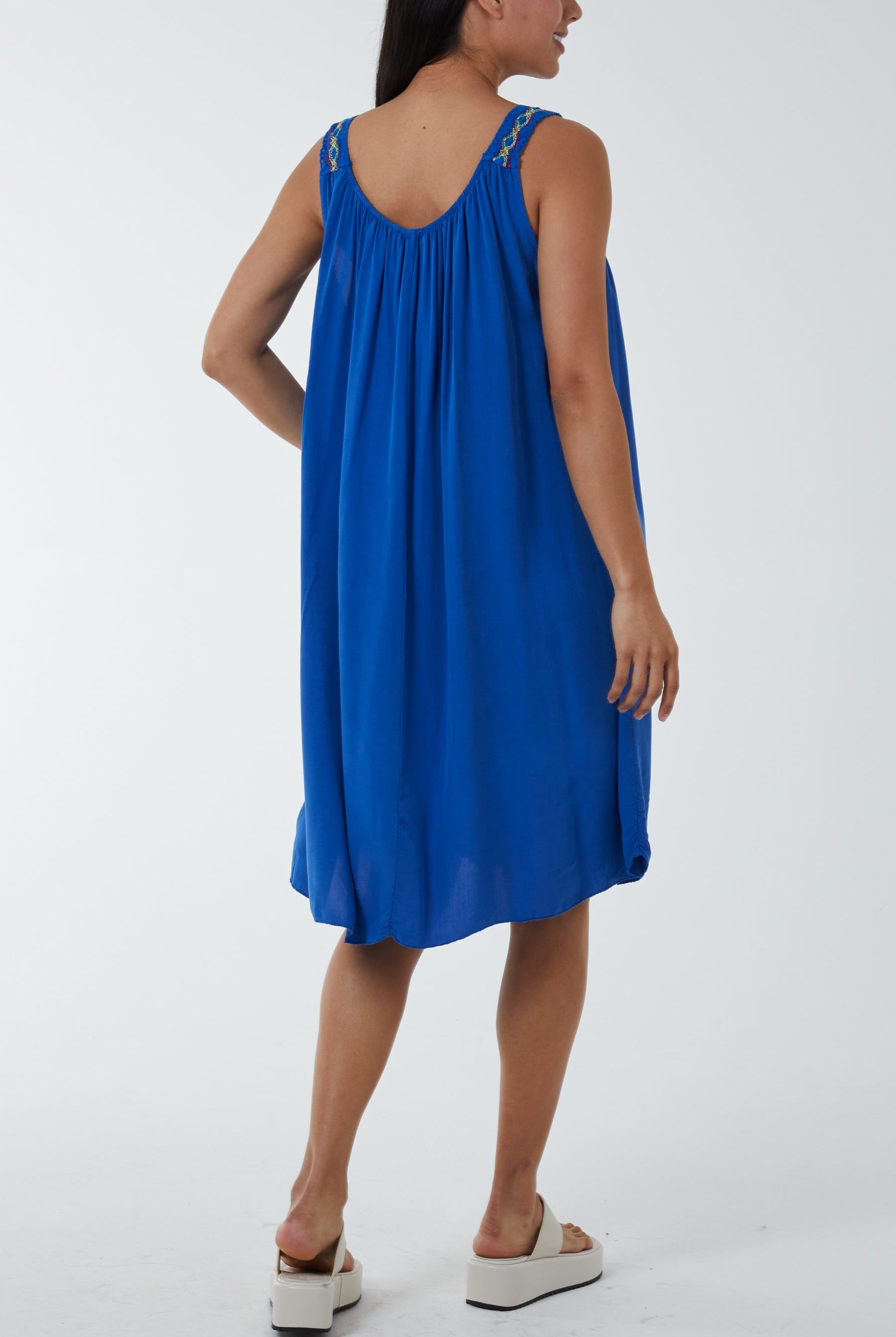 Crochet Strap Mini Dress Dresses WearAll