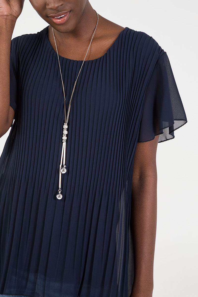 Necklace Pleated Top TOPMF2 WearAll