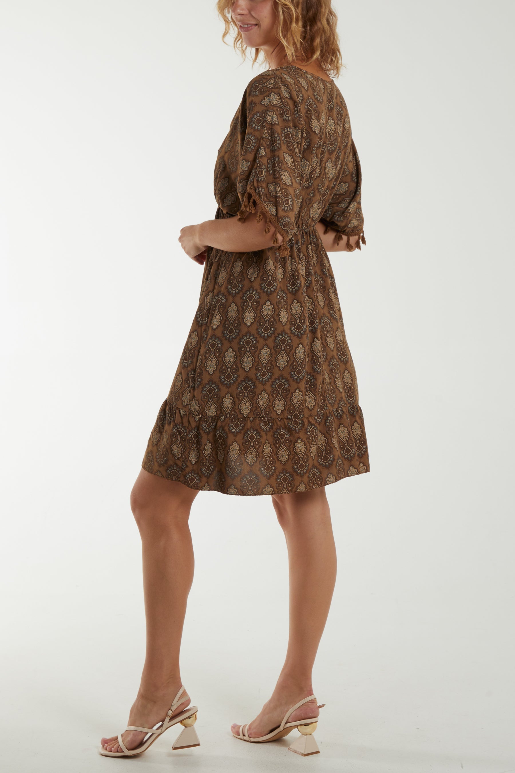 Morrocan Print Tassel Dress Dresses WearAll