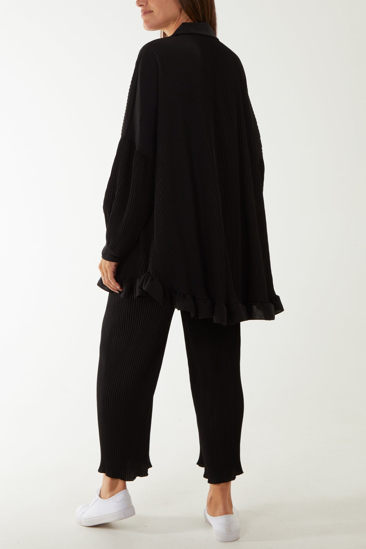 Plisse Shirt & Trouser Co-Ord Set Co-Ords WearAll