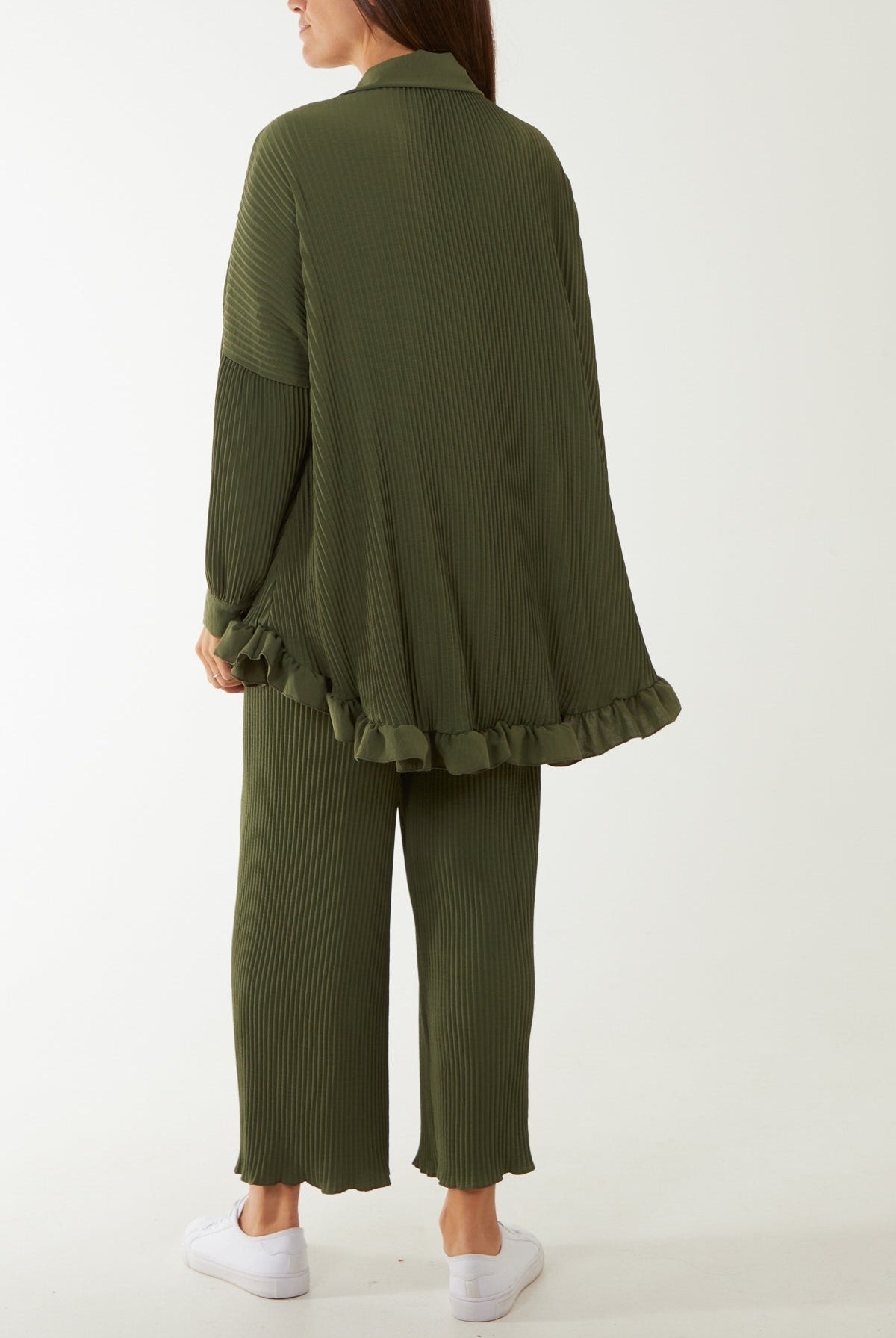 Plisse Shirt & Trouser Co-Ord Set Co-Ords WearAll