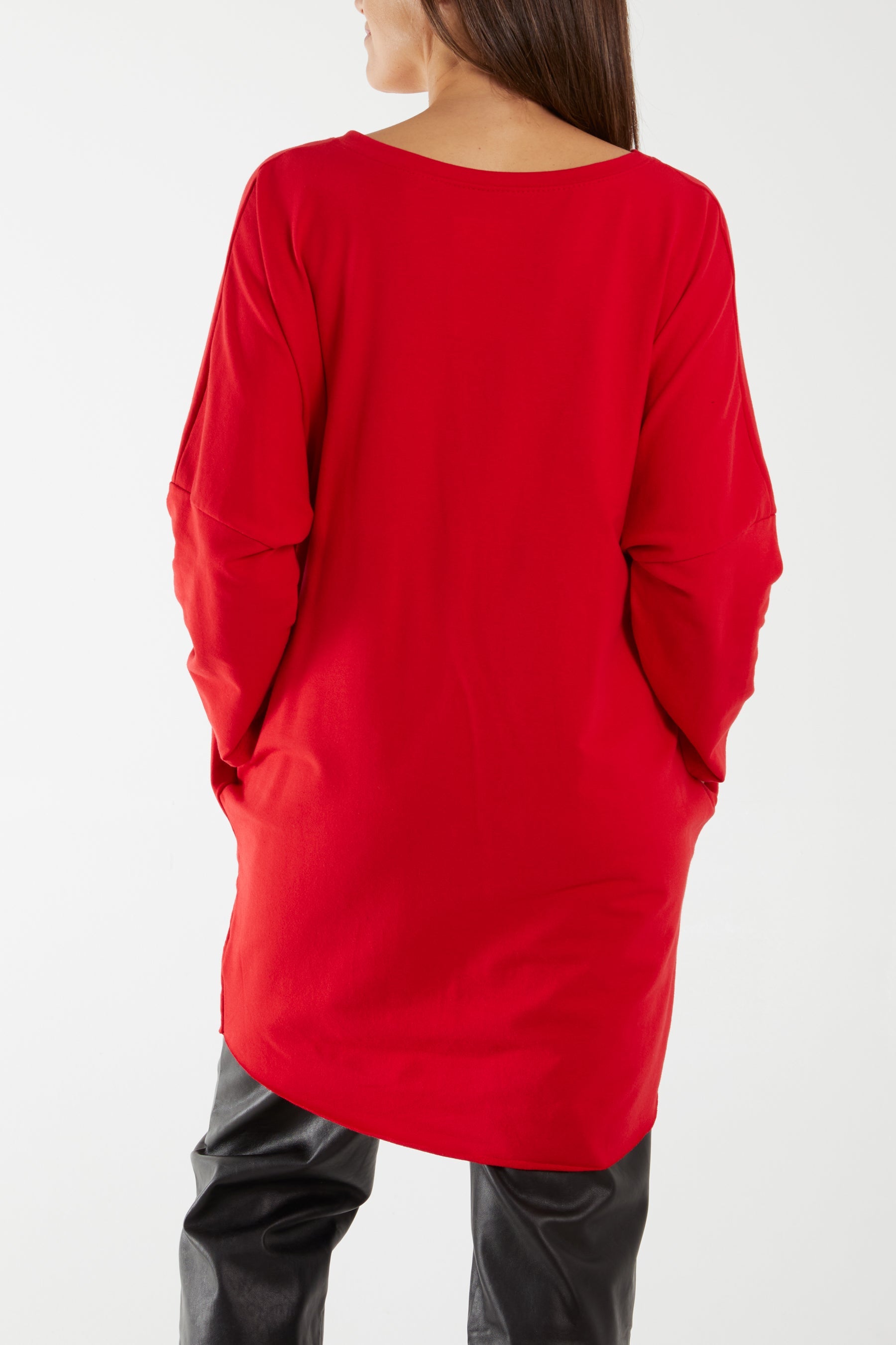 Sequin Festive Glasses Sweatshirt/Dress Dresses WearAll