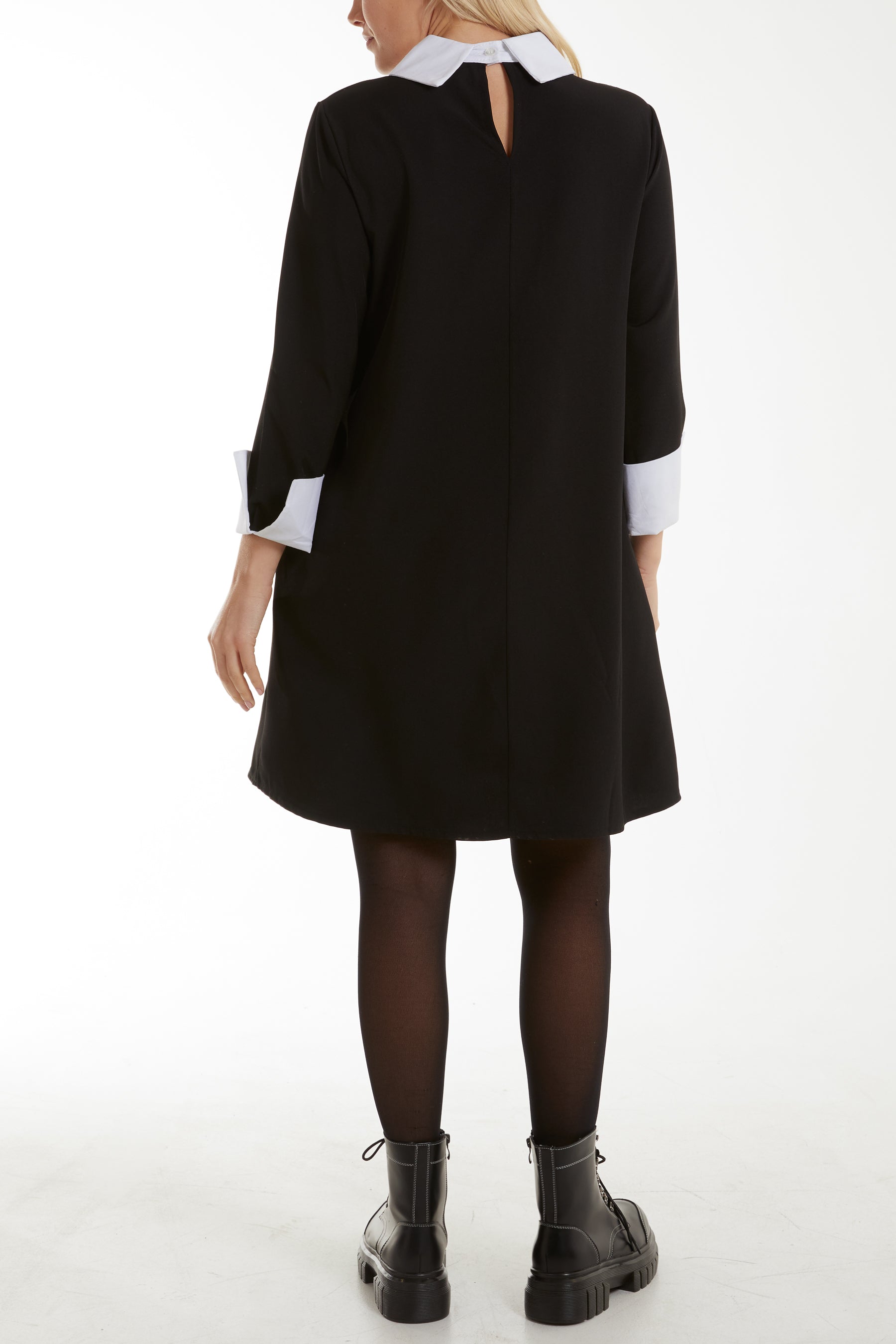 Collar & Cuff A Line Side Pocket Dress Dresses WearAll