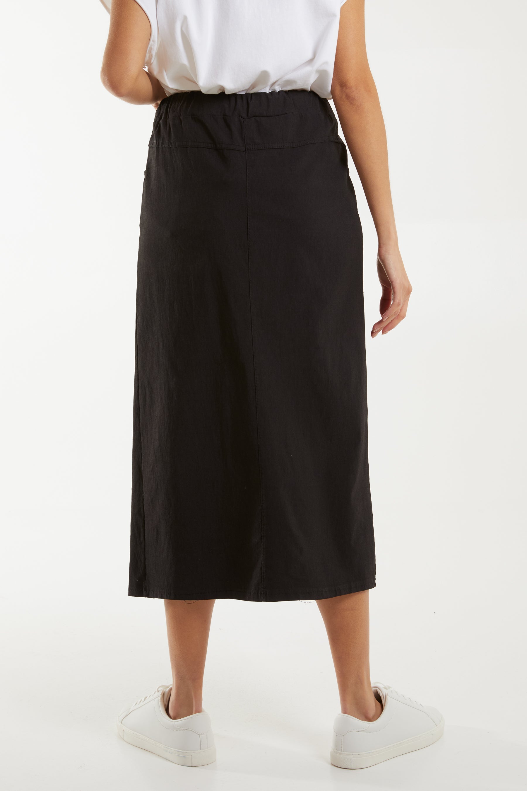 Magic String Front Split Pencil Skirt Skirts WearAll