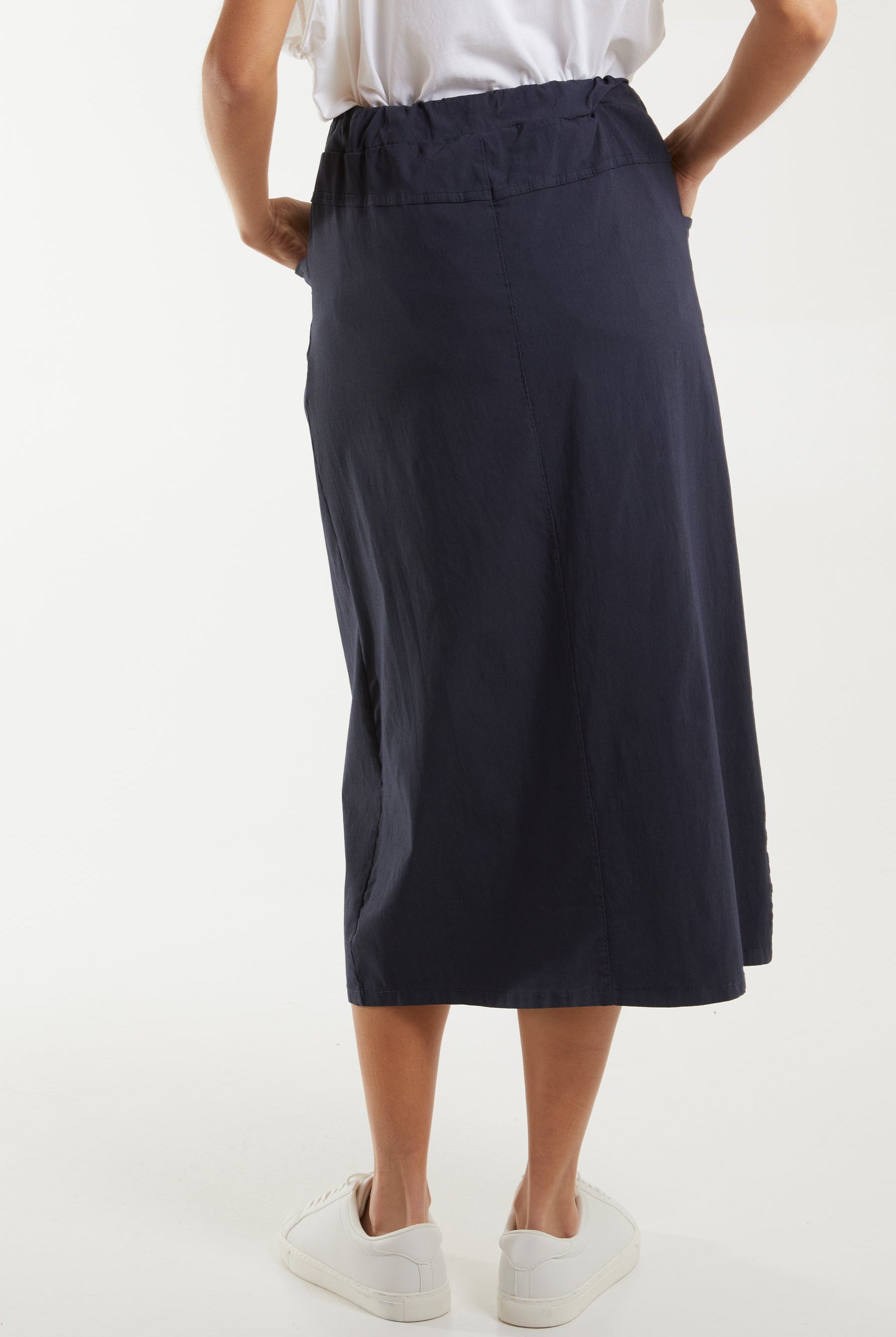 Magic String Front Split Pencil Skirt Skirts WearAll