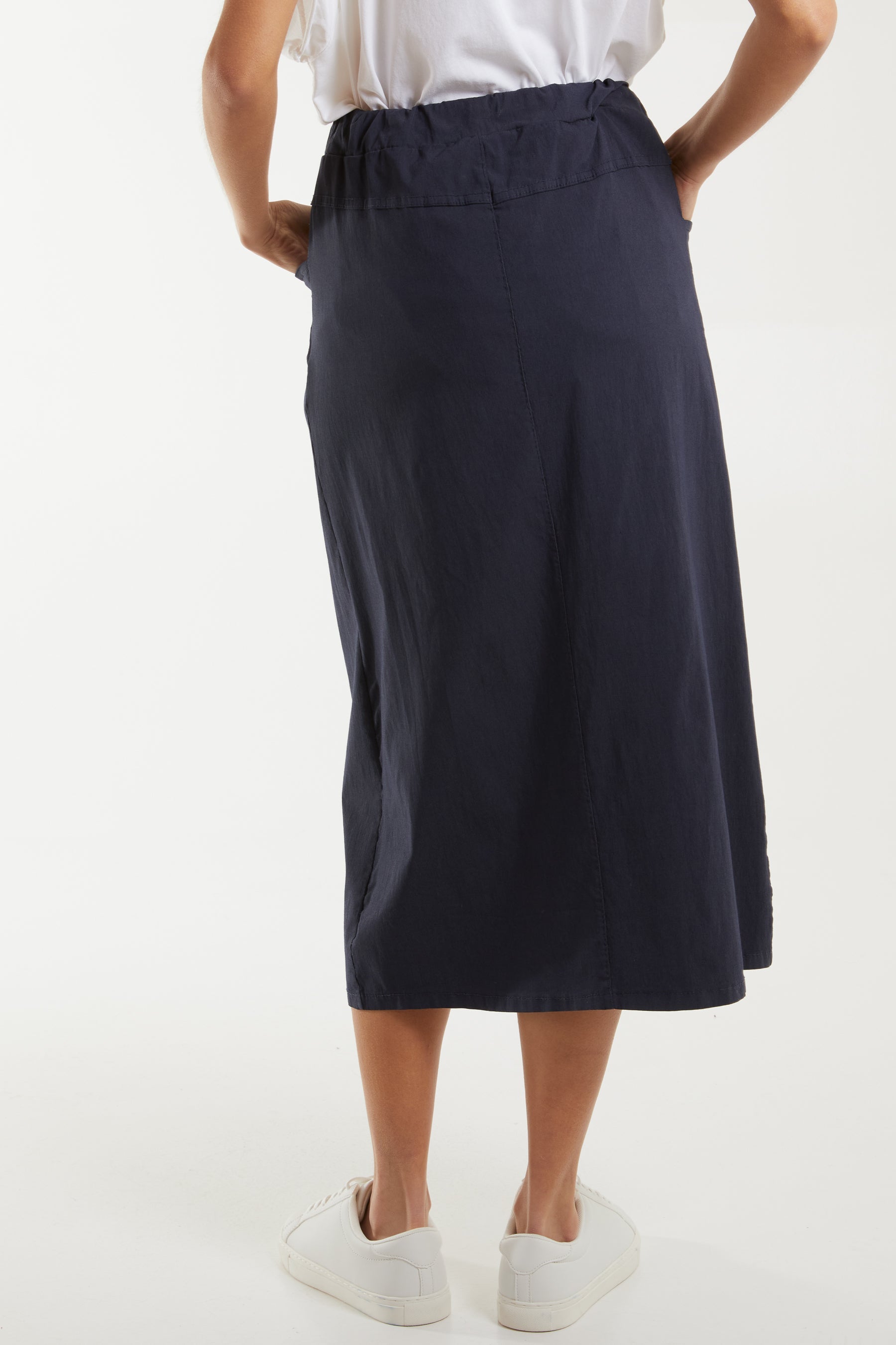 Magic String Front Split Pencil Skirt Skirts WearAll