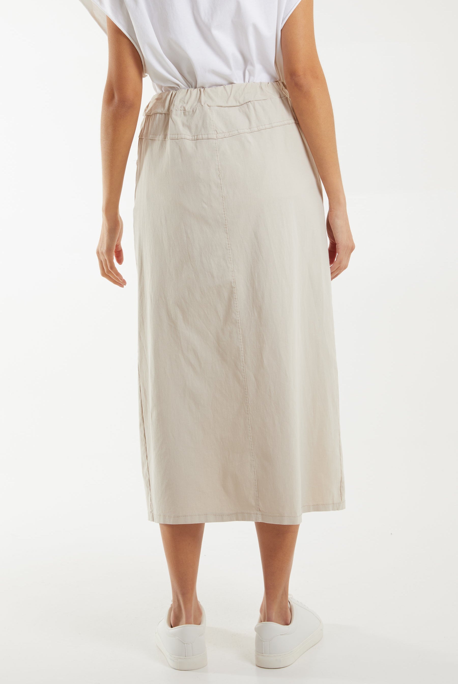 Magic String Front Split Pencil Skirt Skirts WearAll