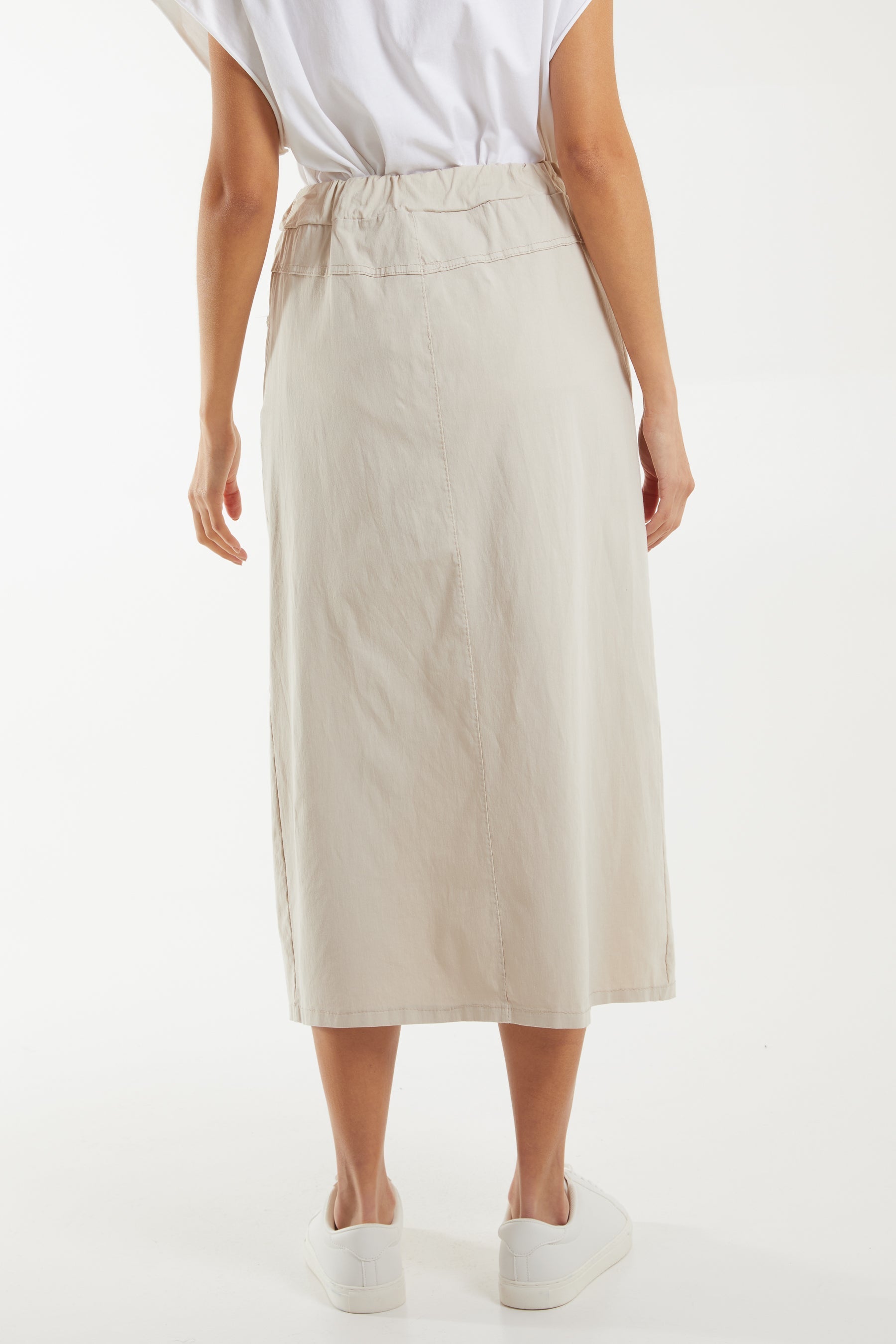 Magic String Front Split Pencil Skirt Skirts WearAll