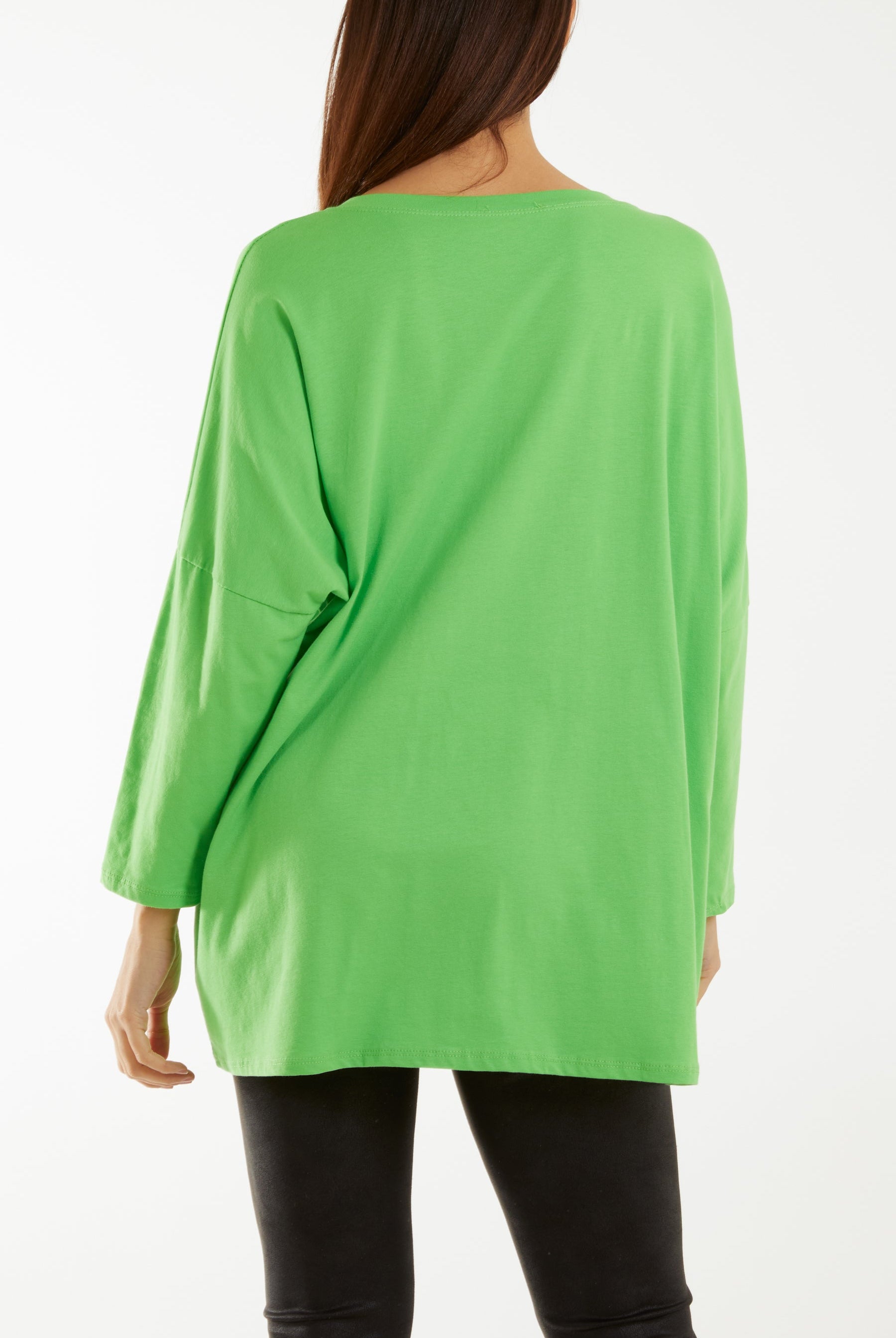 "Love" Rainbow Sequin Long Sleeve Top T-shirts WearAll