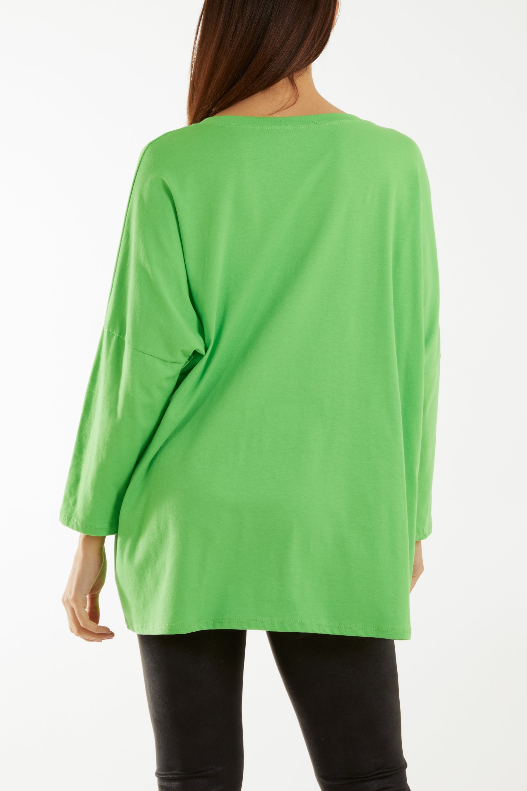 "Love" Rainbow Sequin Long Sleeve Top T-shirts WearAll