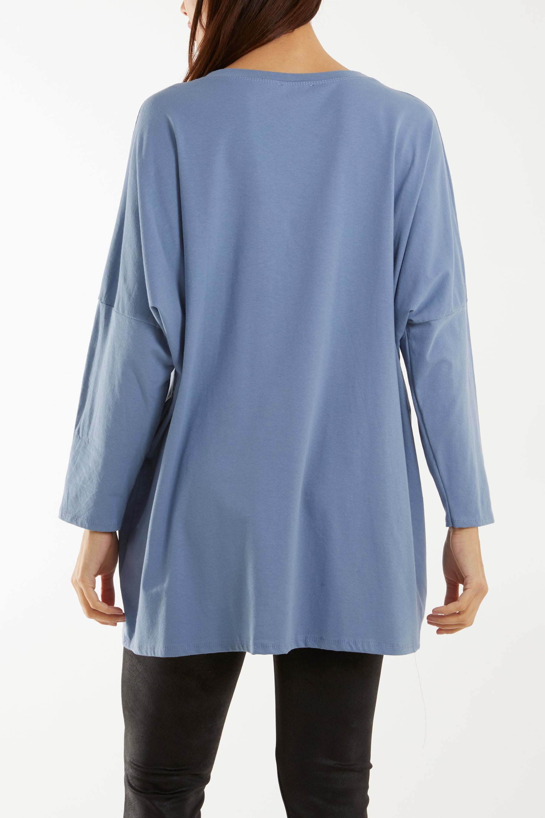 "Love" Rainbow Sequin Long Sleeve Top T-shirts WearAll