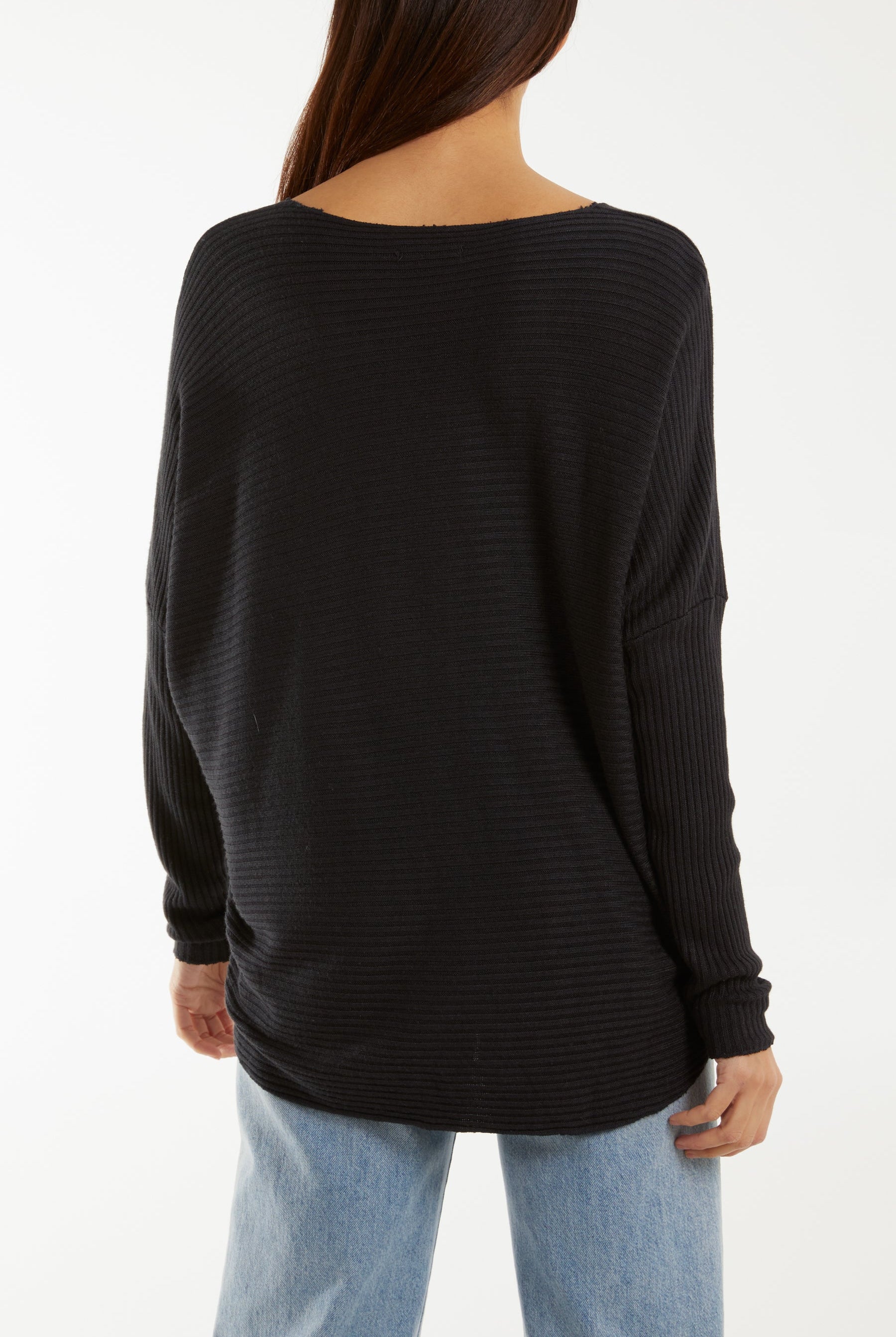 Wool Blend Floral Ribbed Knit Jumper Jumpers WearAll
