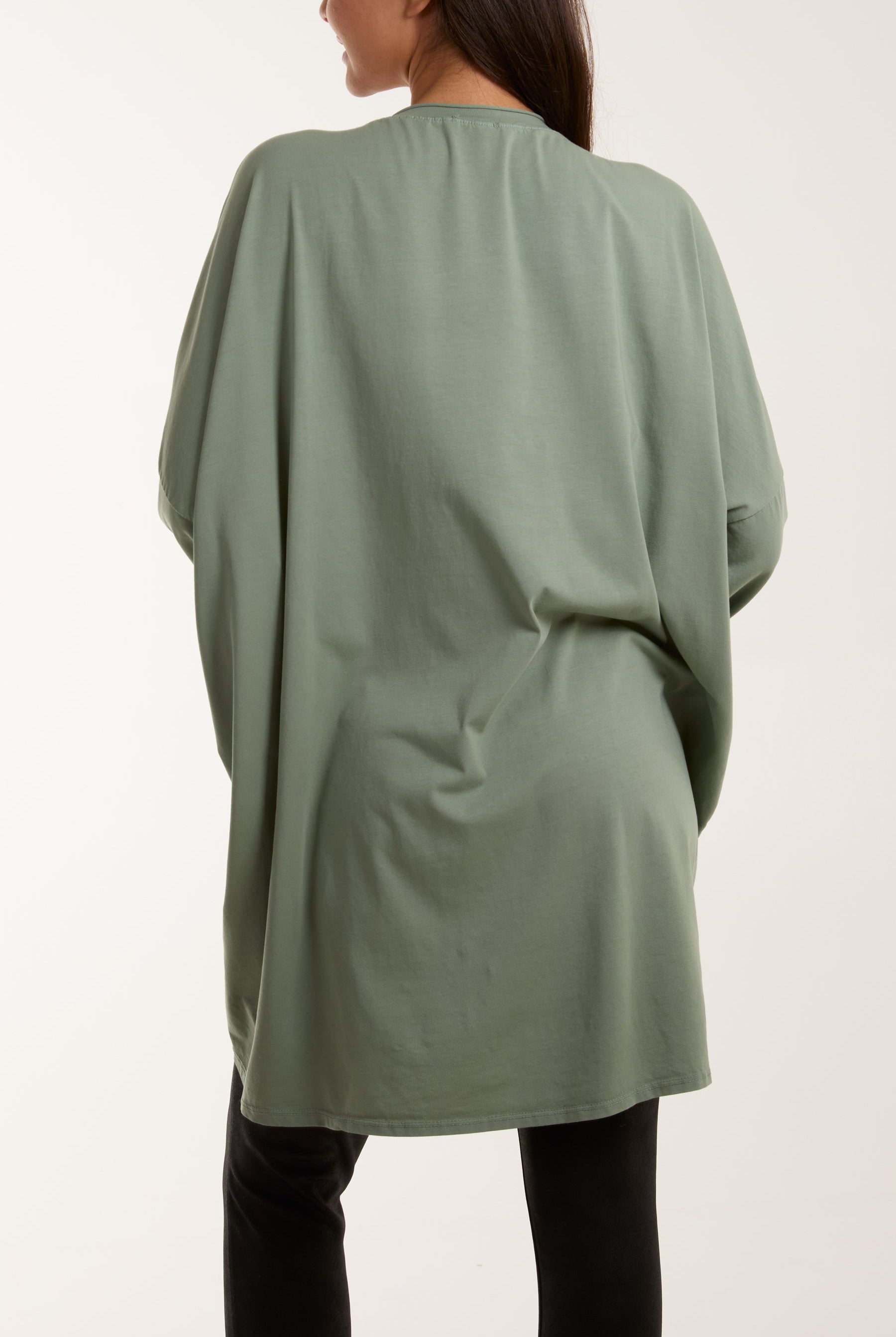 V-Neck Multicolour Flower Oversized Top Tops WearAll