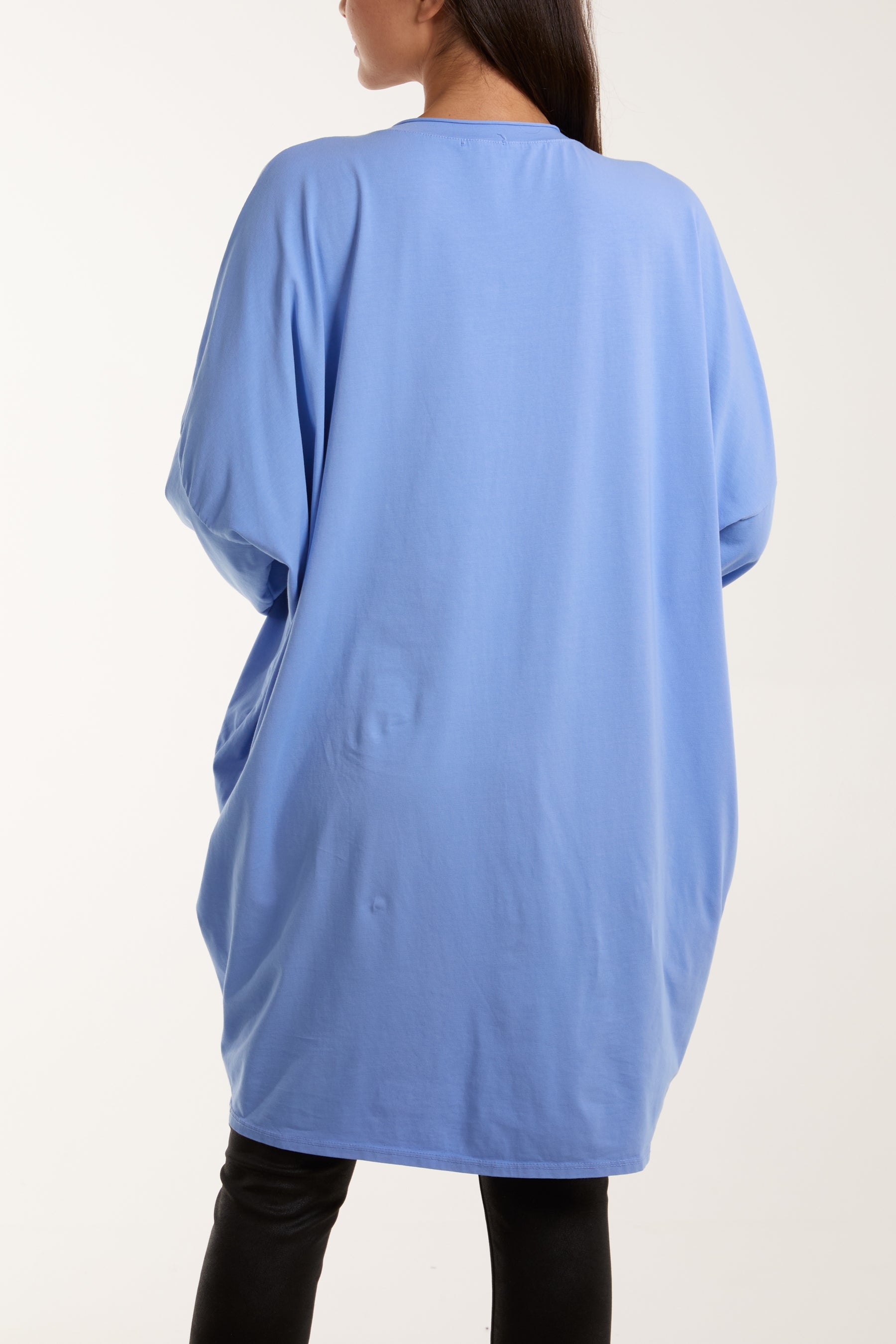 V-Neck Multicolour Flower Oversized Top Tops WearAll