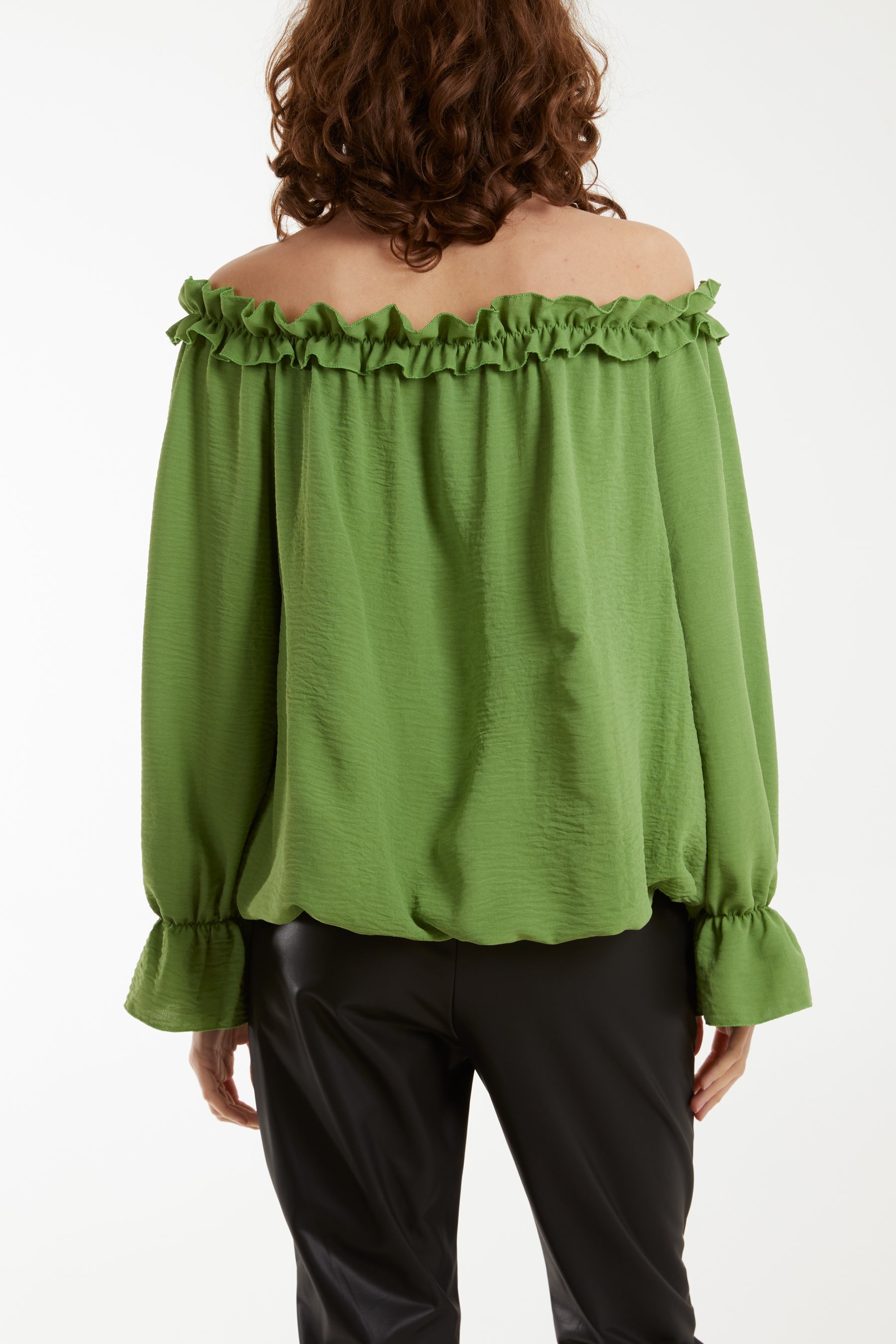 Bardot Ruffle Bubble Hem Blouse Tops WearAll