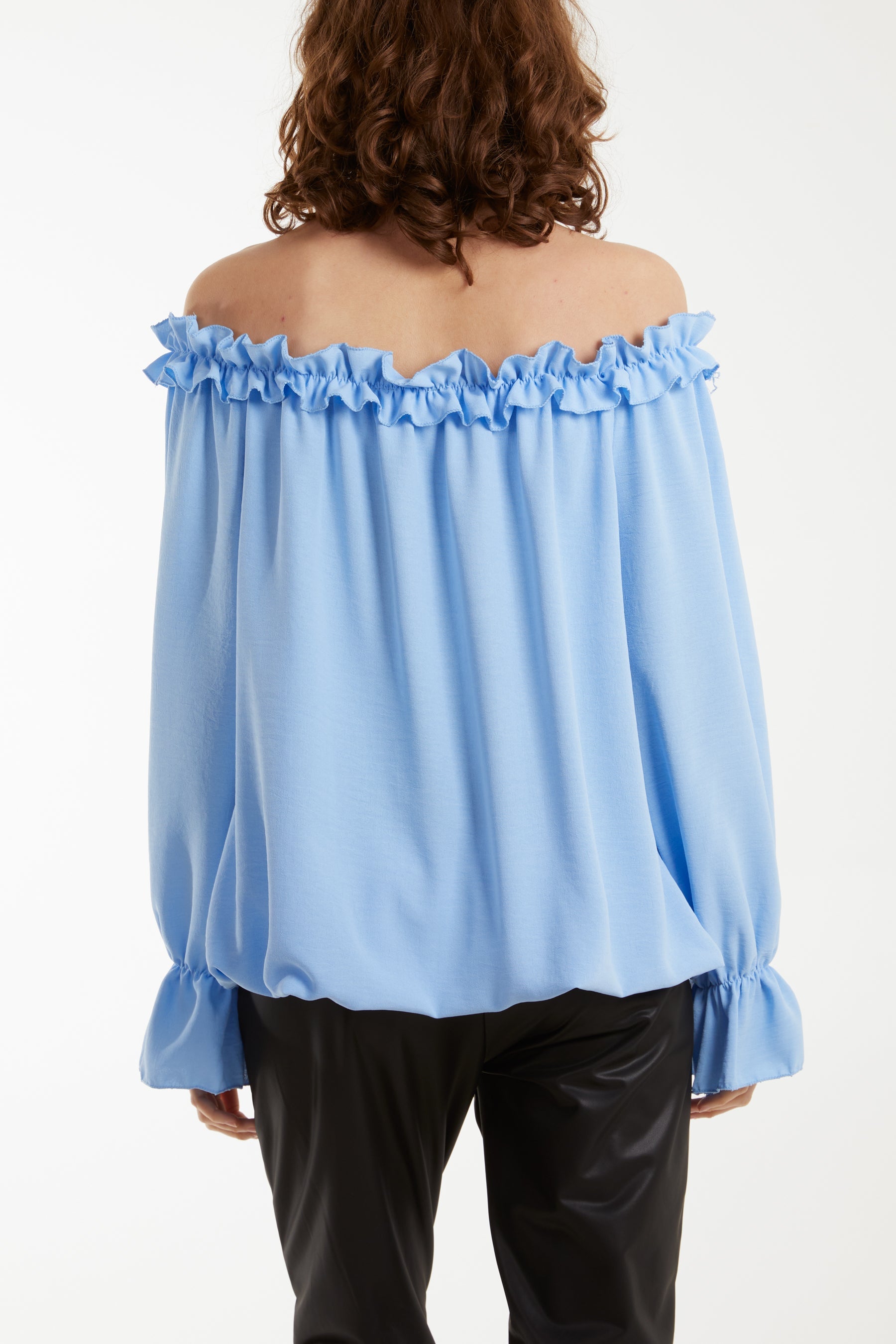 Bardot Ruffle Bubble Hem Blouse Tops WearAll