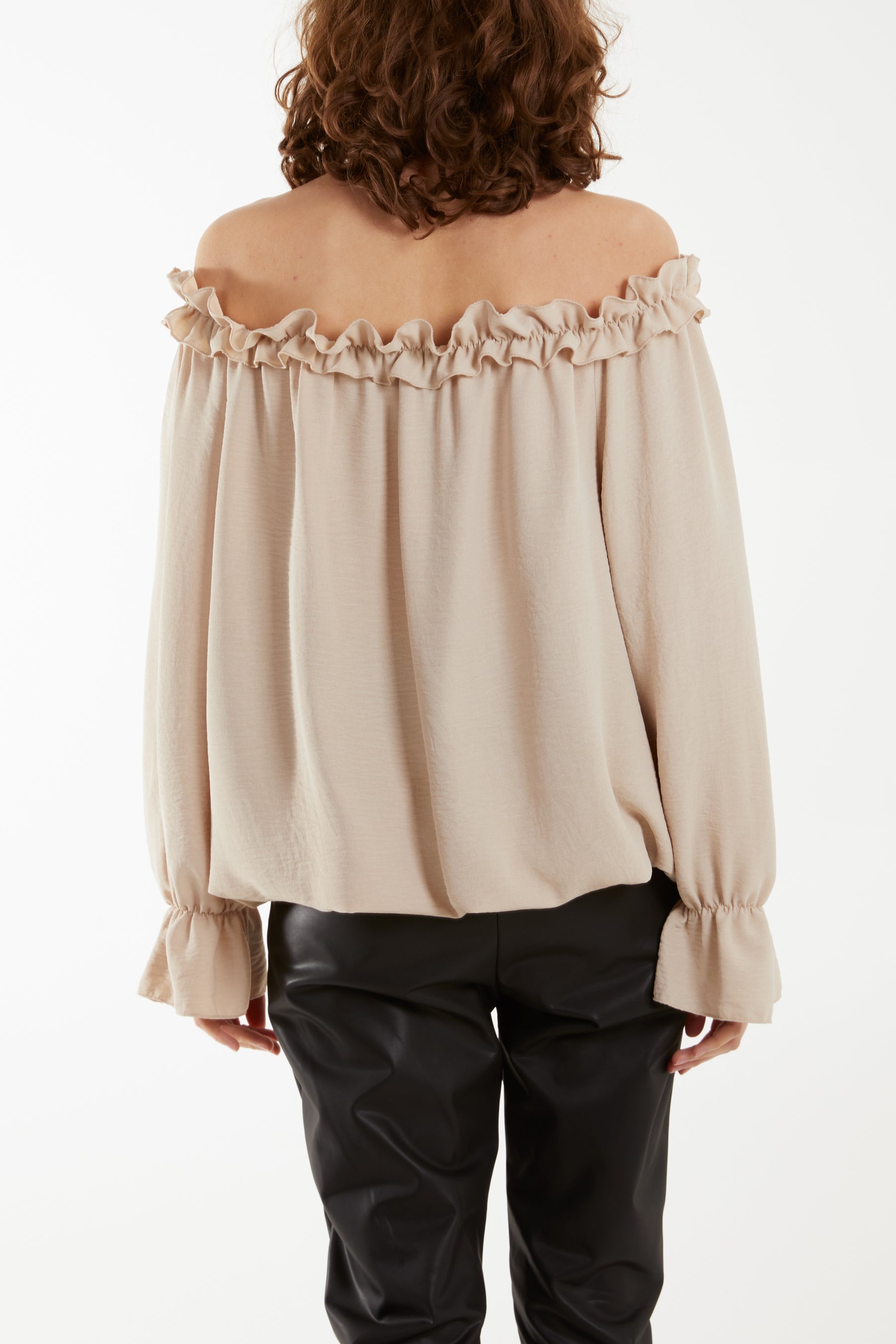 Bardot Ruffle Bubble Hem Blouse Tops WearAll