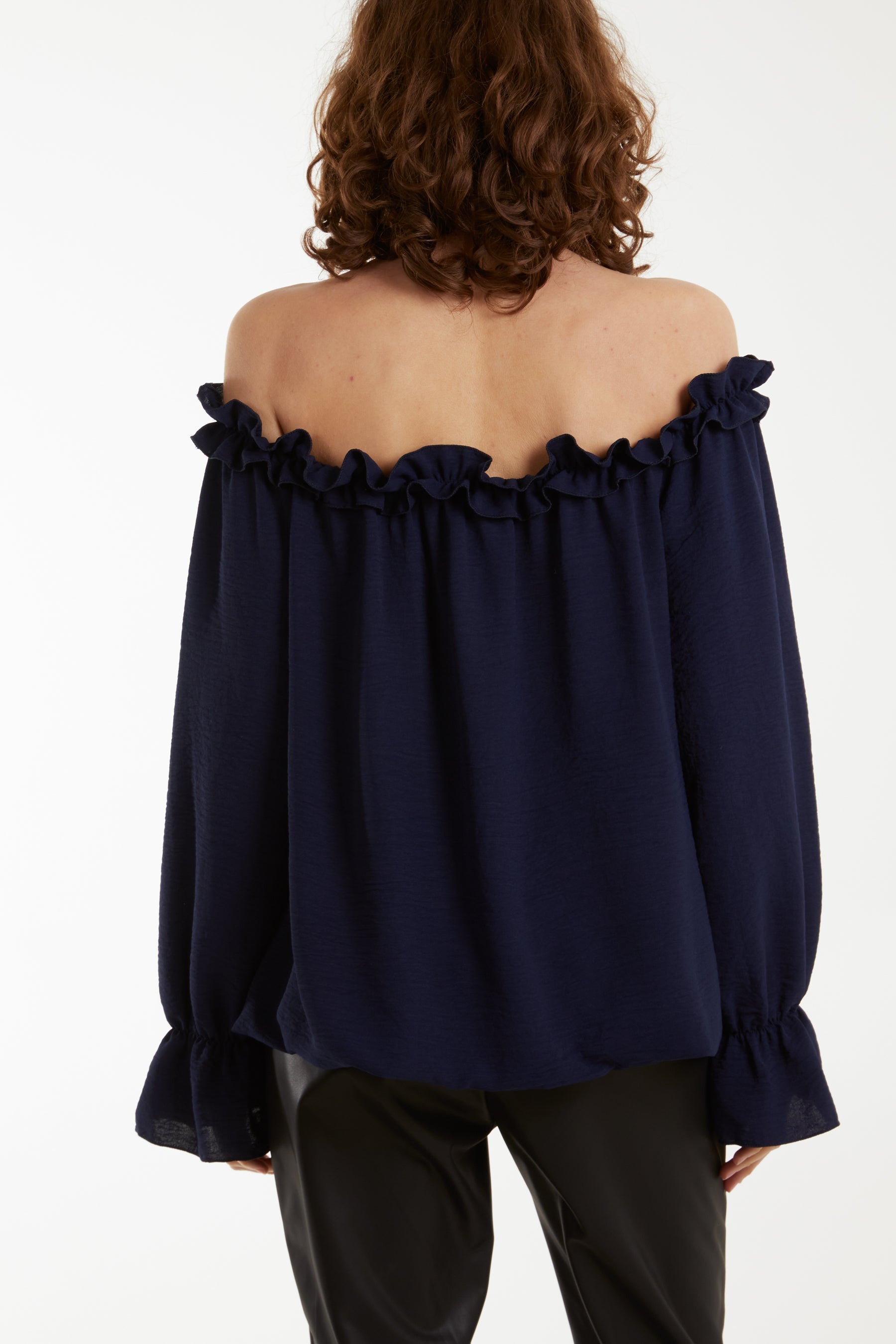 Bardot Ruffle Bubble Hem Blouse Tops WearAll