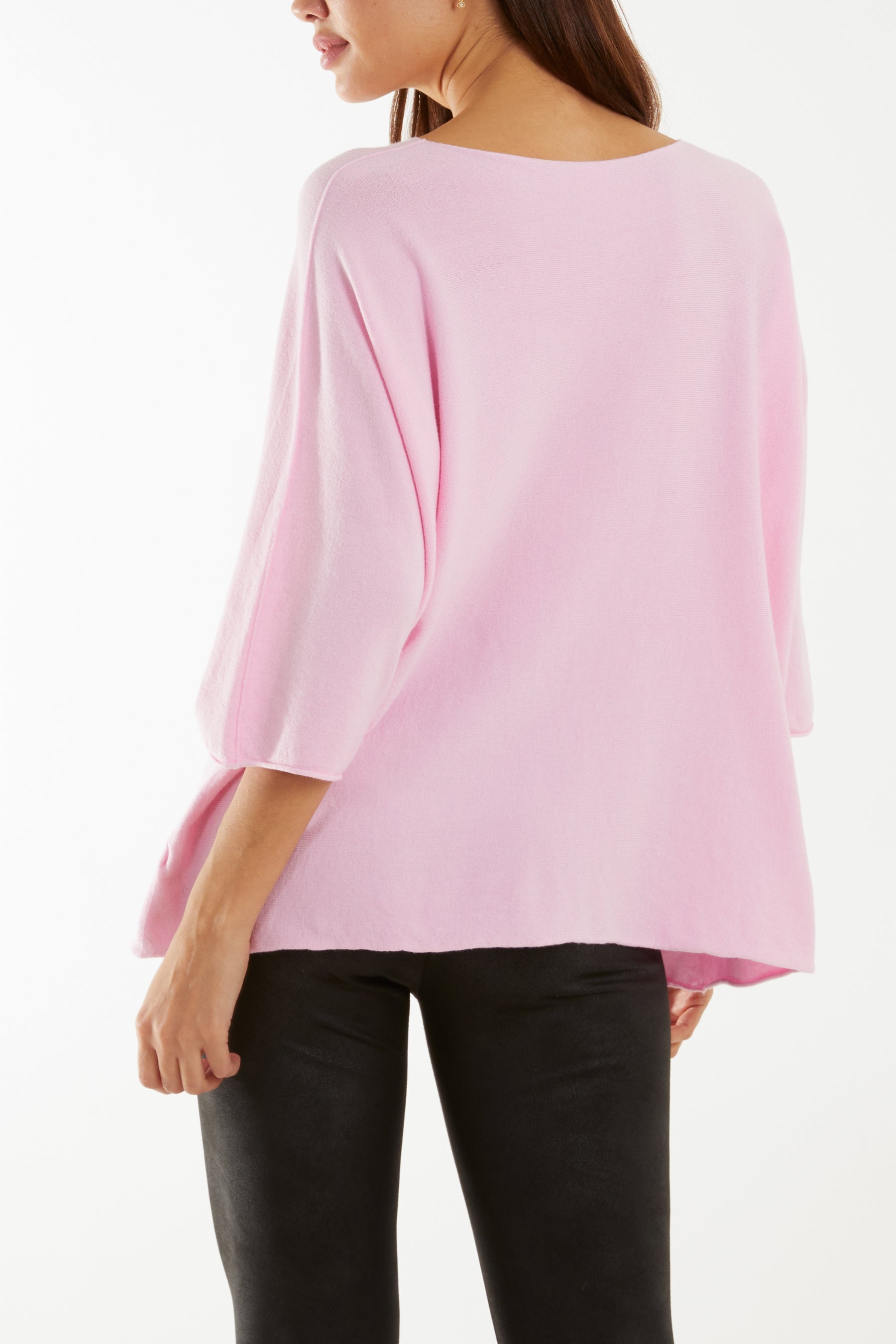 Multicolour Daisy 3/4 Sleeve Jumper Jumpers WearAll