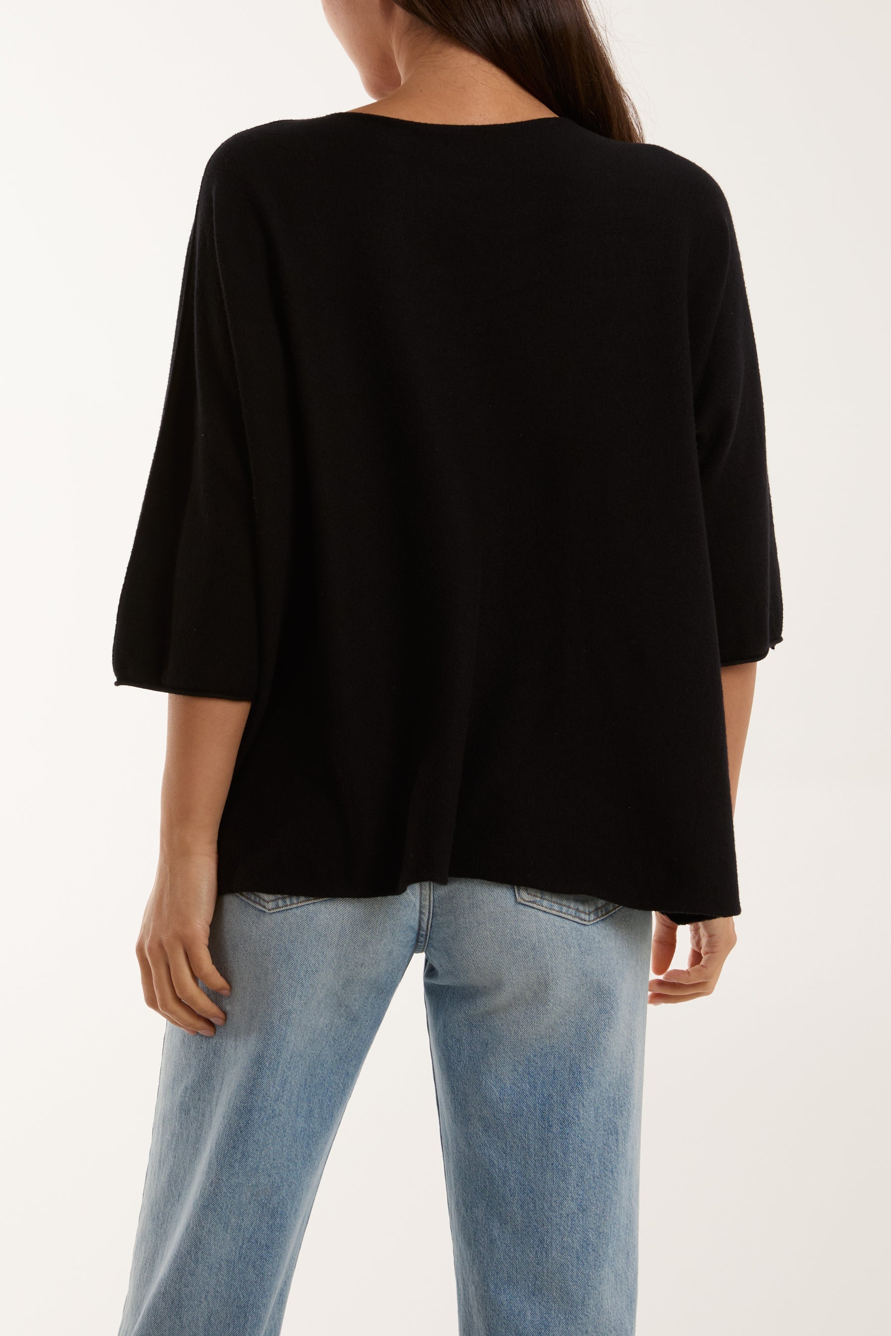 Multicolour Daisy 3/4 Sleeve Jumper Jumpers WearAll