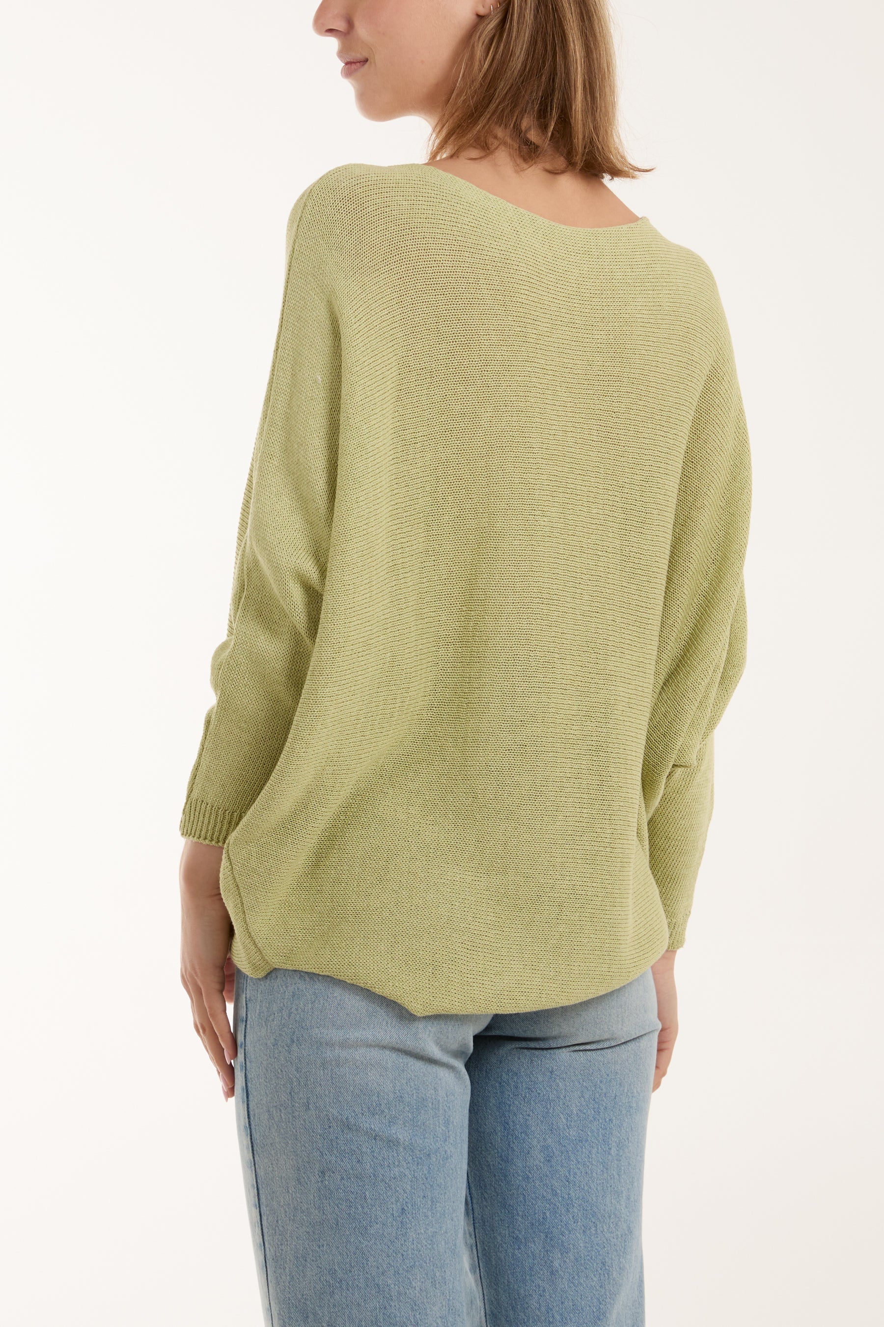 Daisies High Low Batwing Jumper Jumpers WearAll