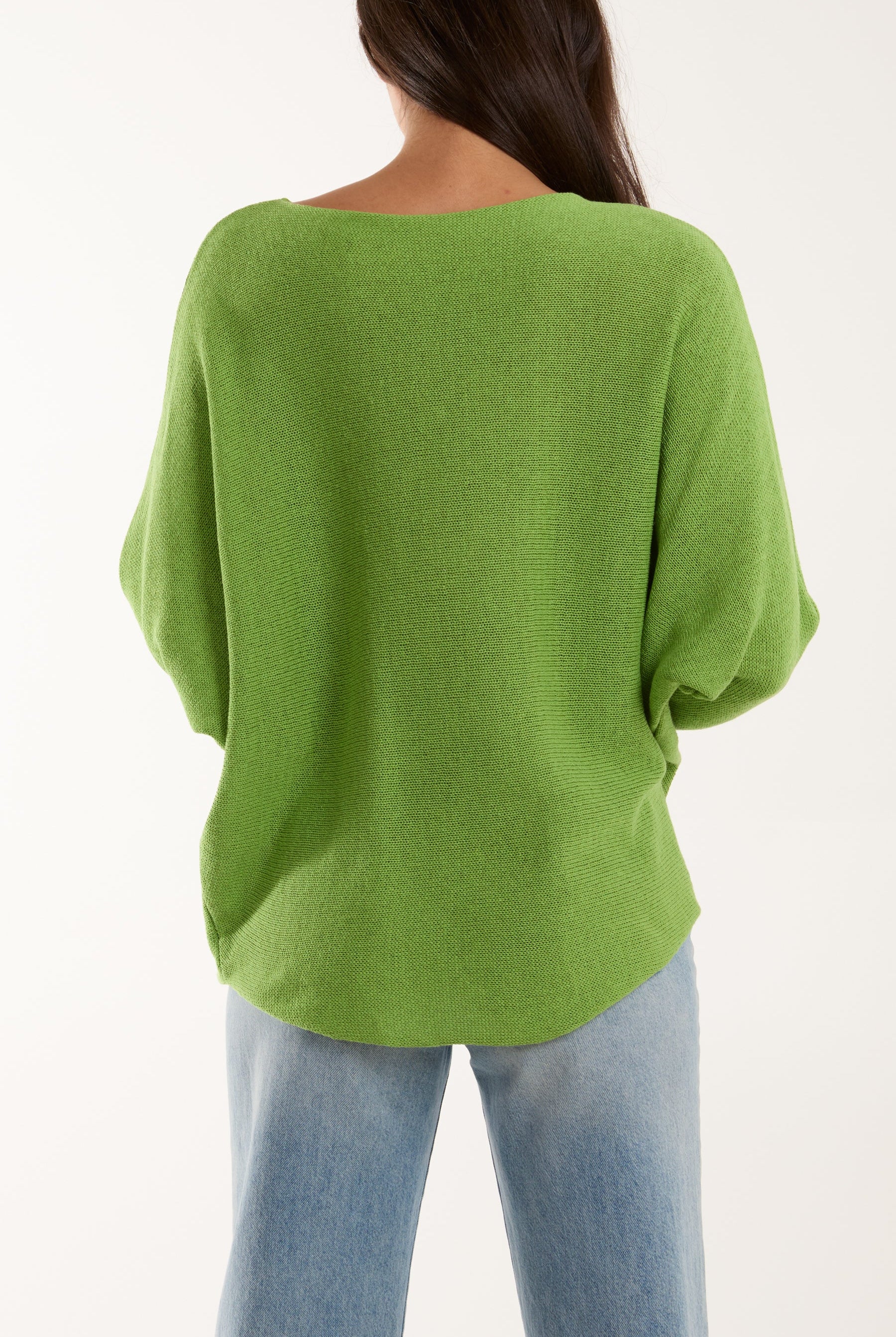 Daisies High Low Batwing Jumper Jumpers WearAll