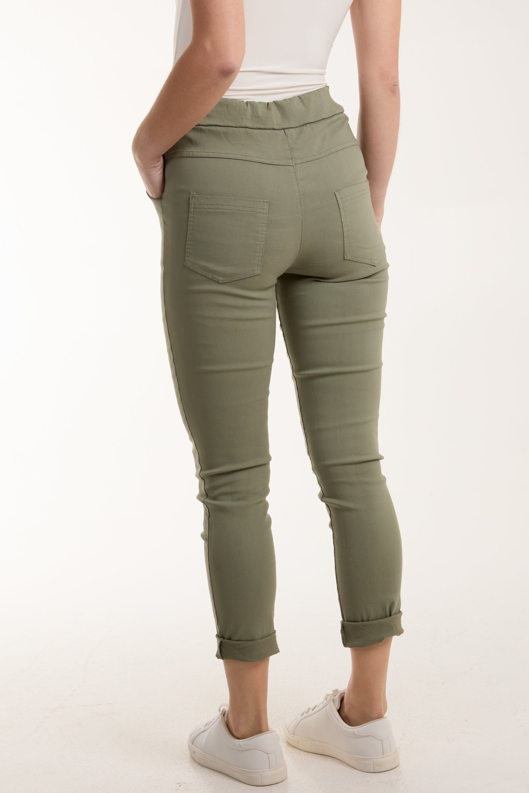 Floral Magic Drawstring Crushed Trousers Trousers WearAll