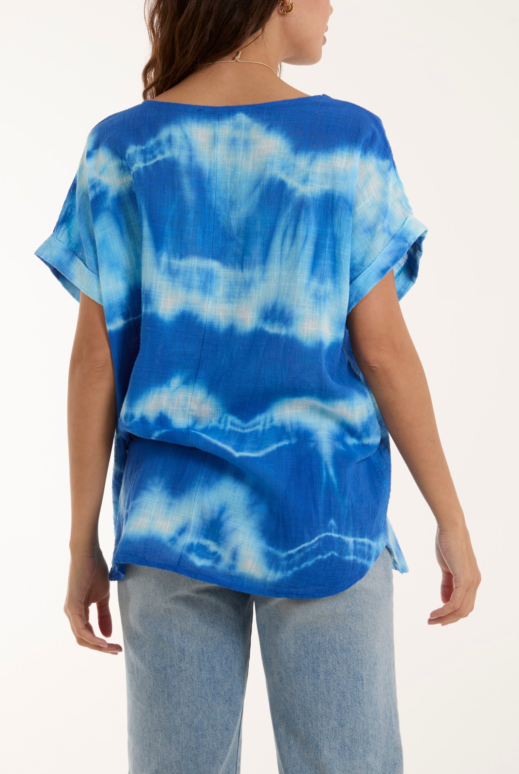 Necklace Tie Dye Cotton Top Tops WearAll