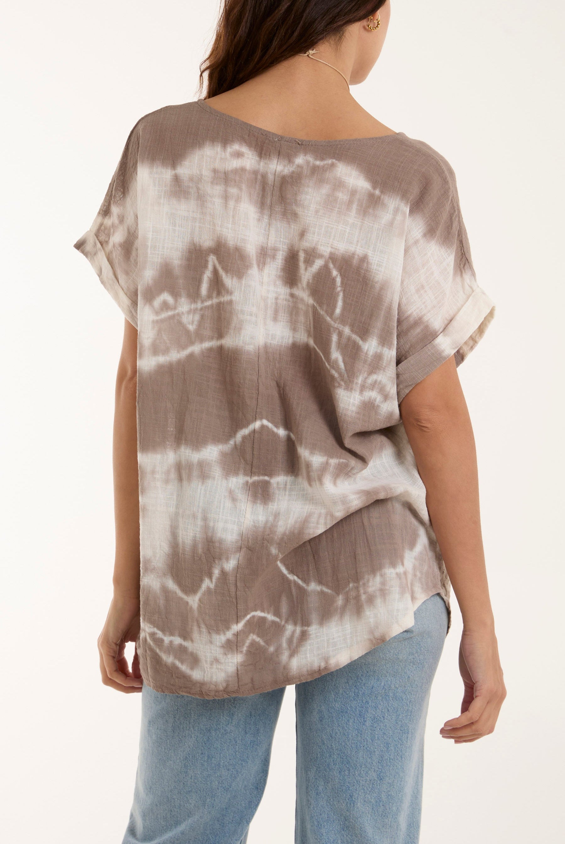 Necklace Tie Dye Cotton Top Tops WearAll